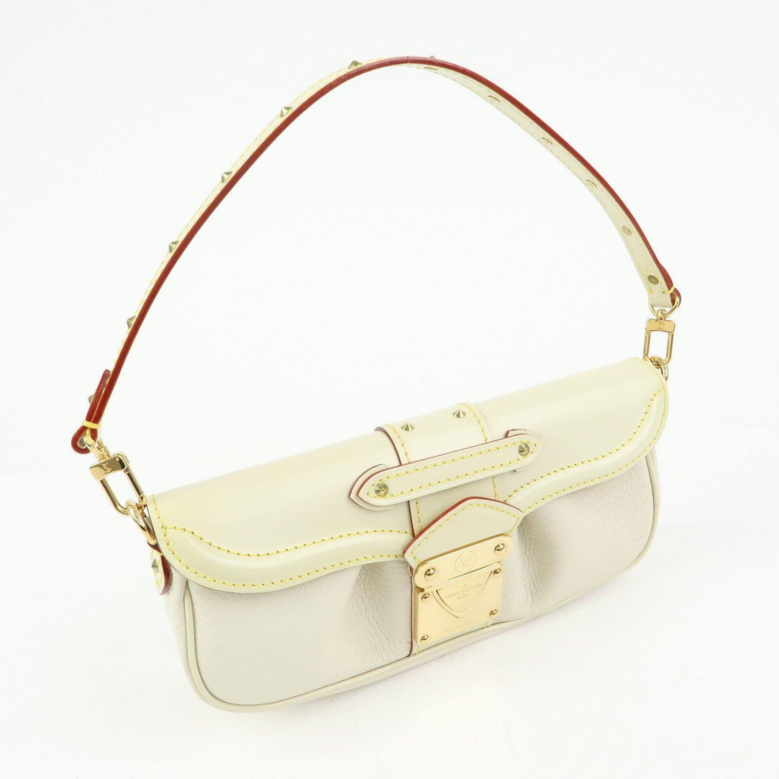 Louis Vuitton Suhali Le Precieux Leather Hand Bag Blanc M91774