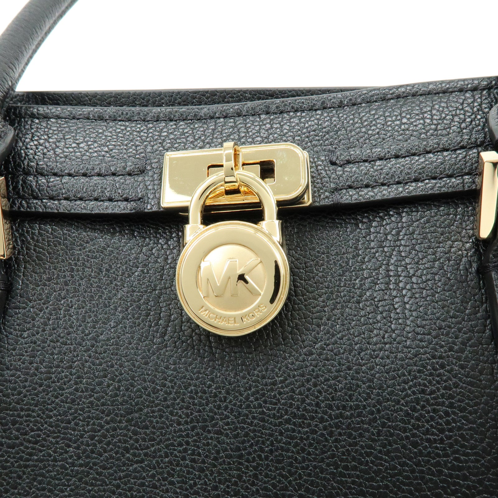 MICHAEL KORS Hamilton Modern Leather Shoulder Bag Black