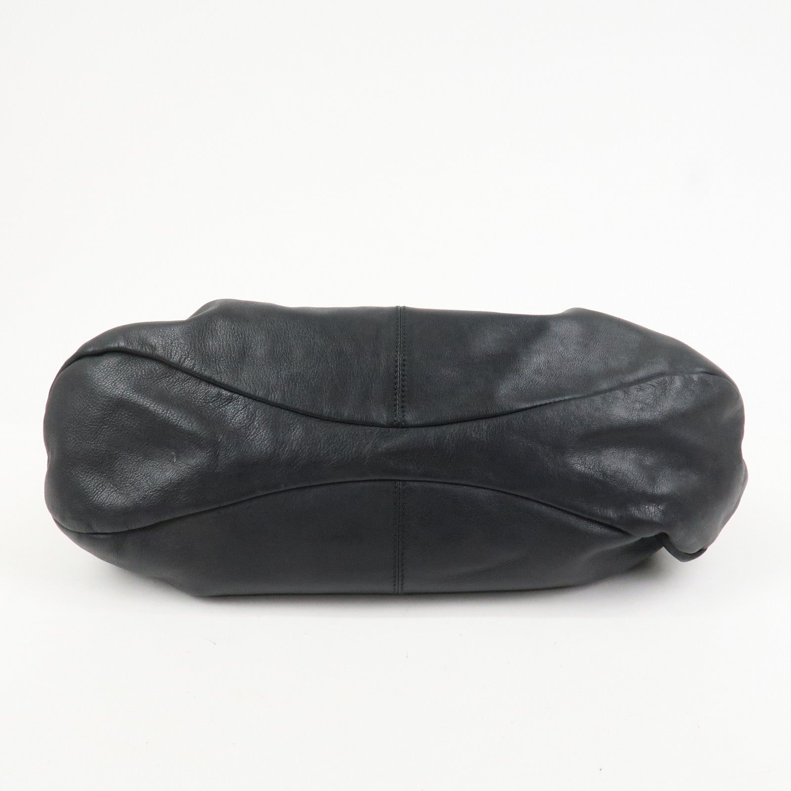 Ferragamo Vara Ribbon Leather Hand bag Shoulder Bag Black