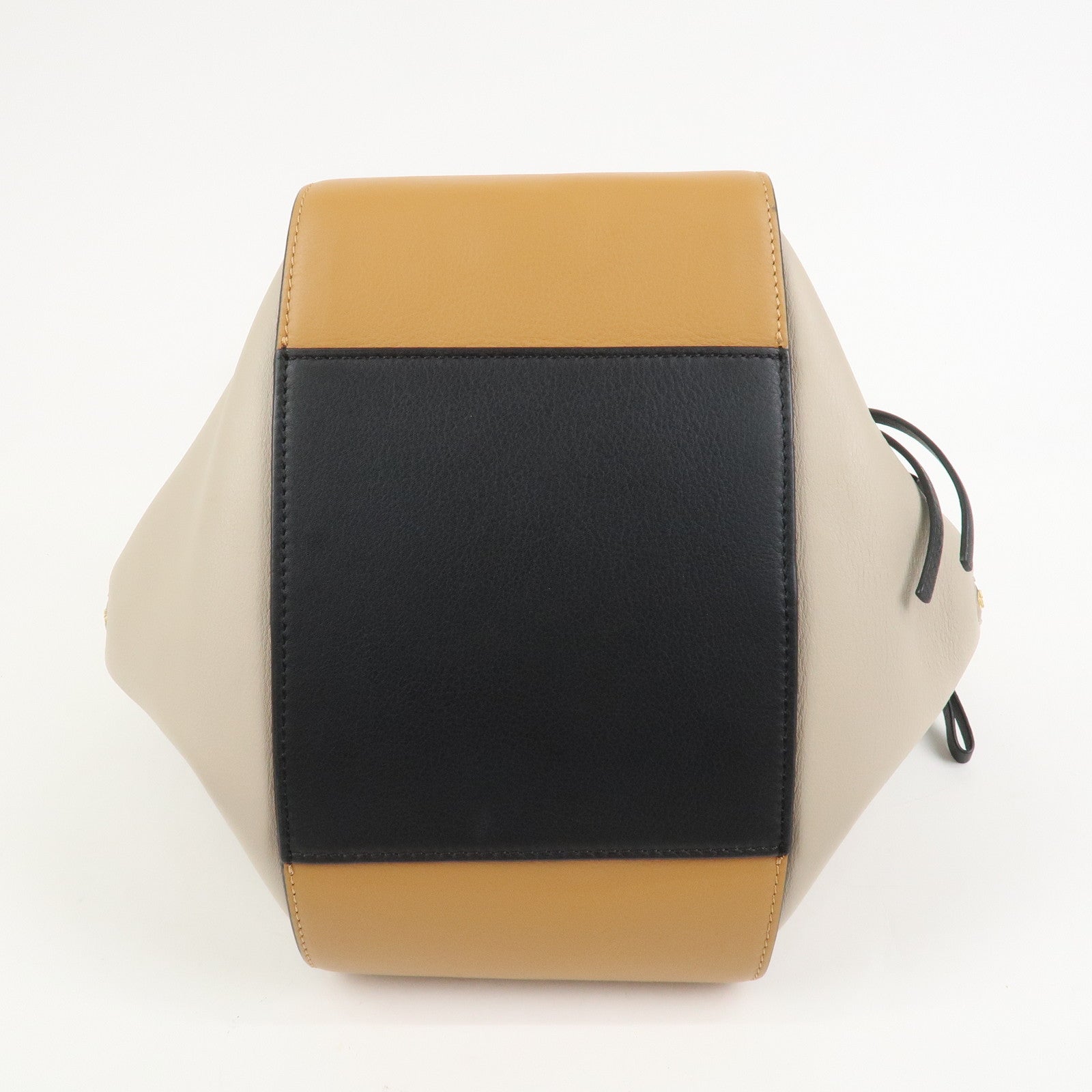 LOEWE Anagram Hammock Small Shoulder Bag Crossbody Bag Beige Black