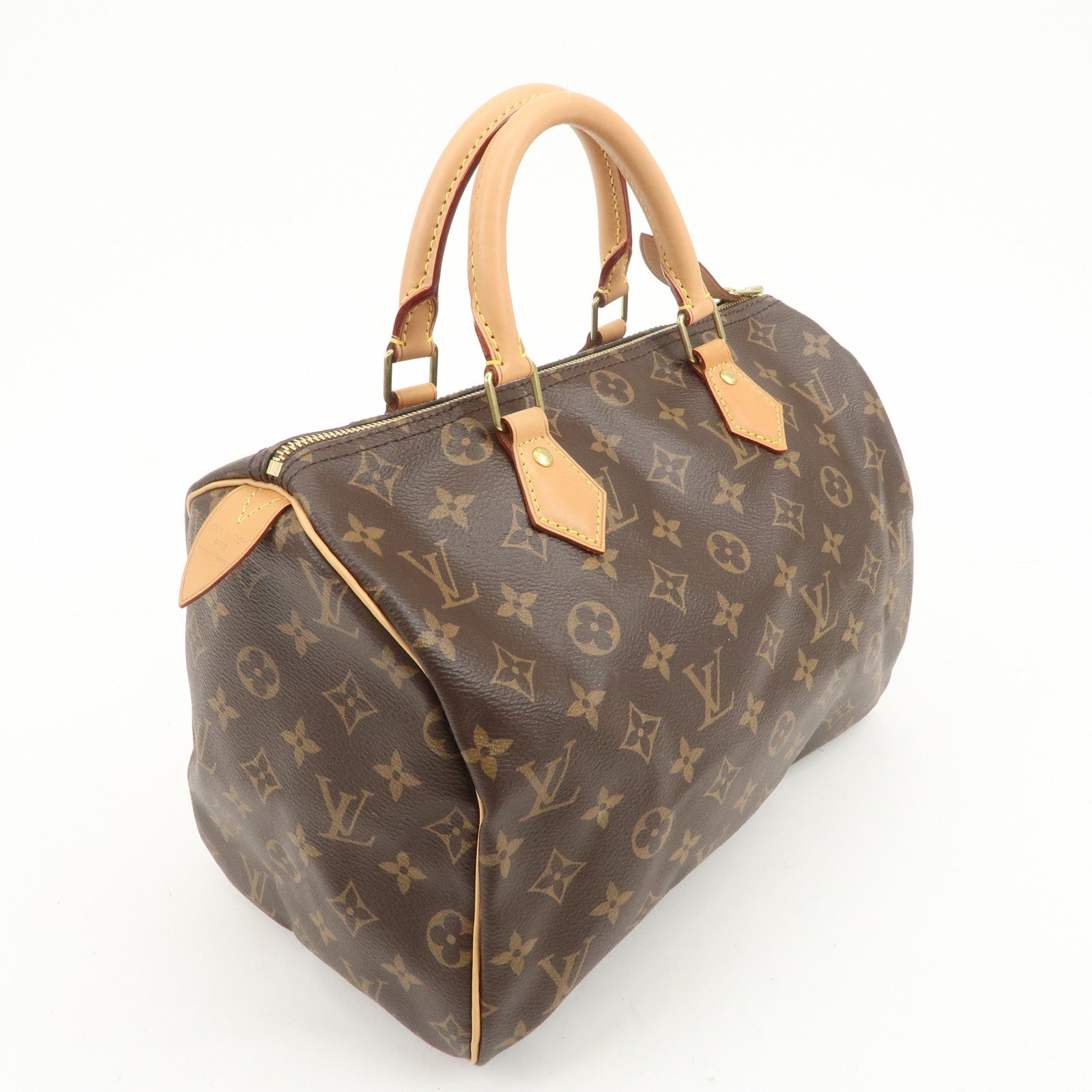 Louis Vuitton Monogram Speedy 30 Boston Bag Hand Bag Brown M41108