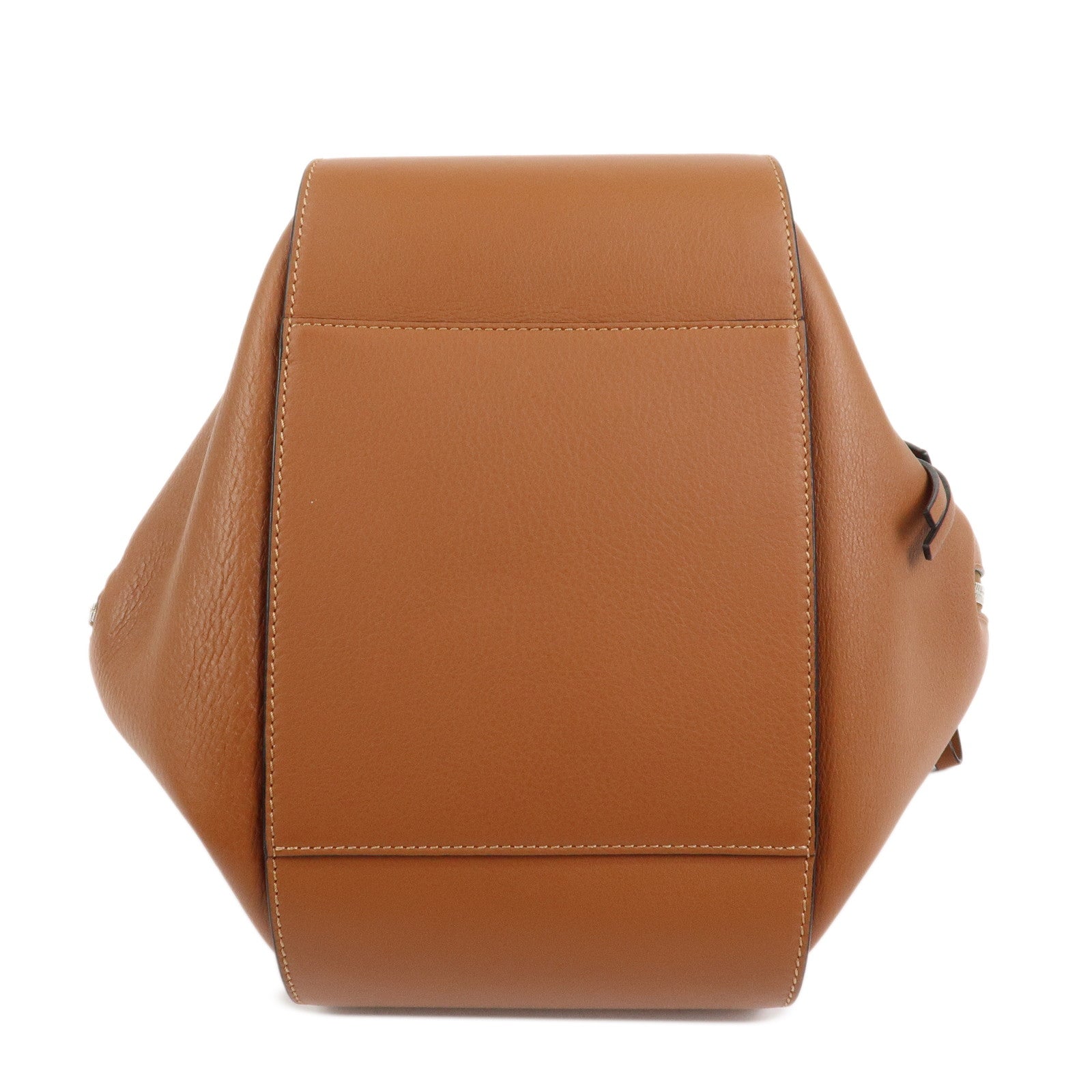 LOEWE Anagram Leather Hammock Small Shoulder Crossbody Bag Brown