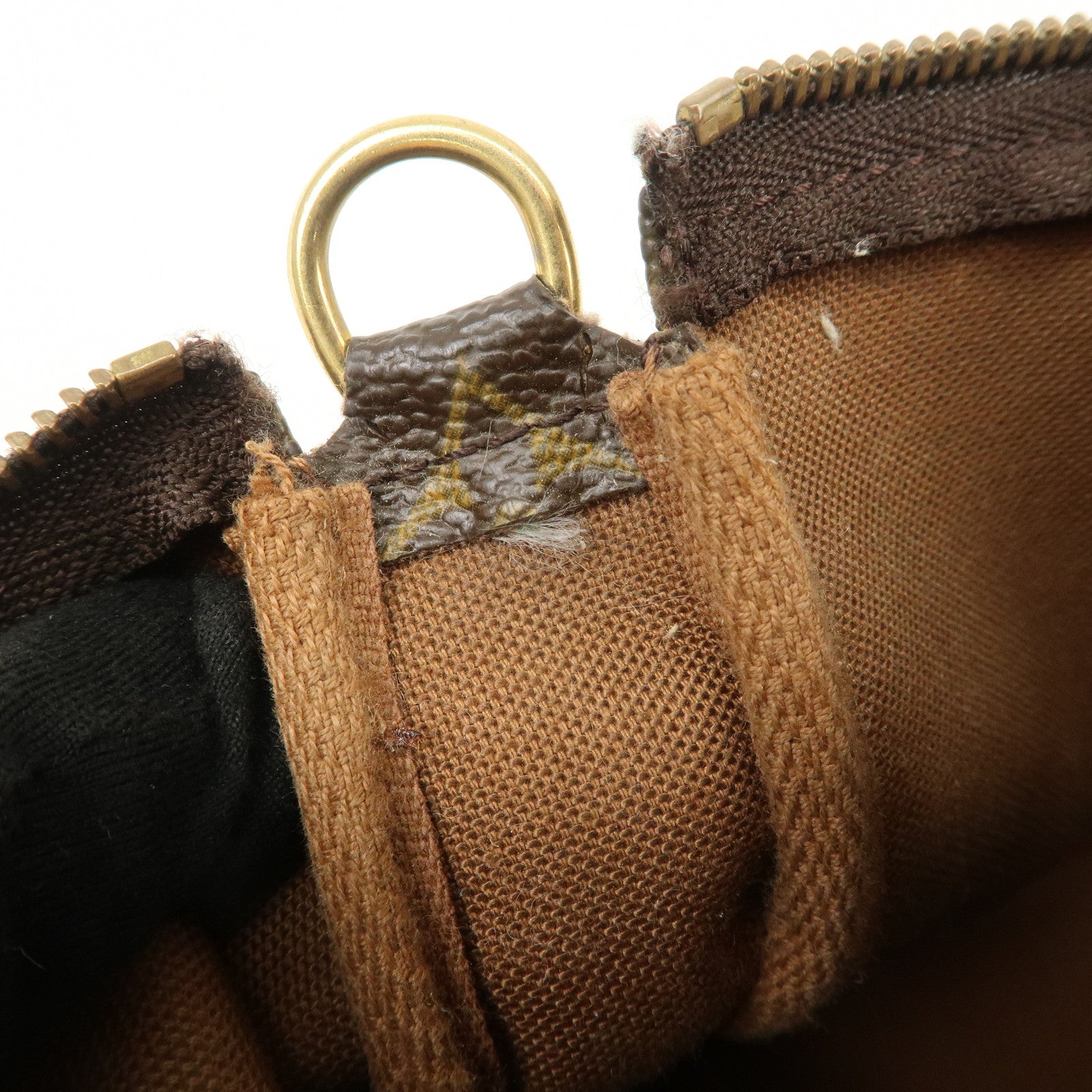 Louis Vuitton Monogram Pochette Accessoires Hand Bag Brown M51980