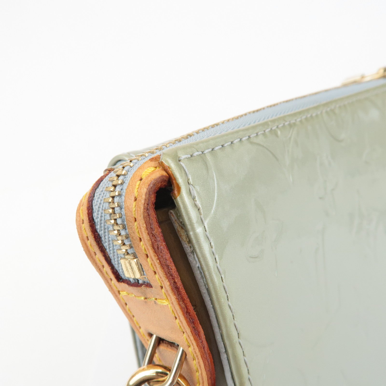 Louis Vuitton Monogram Vernis Motto Shoulder Bag Gray M91030 Used