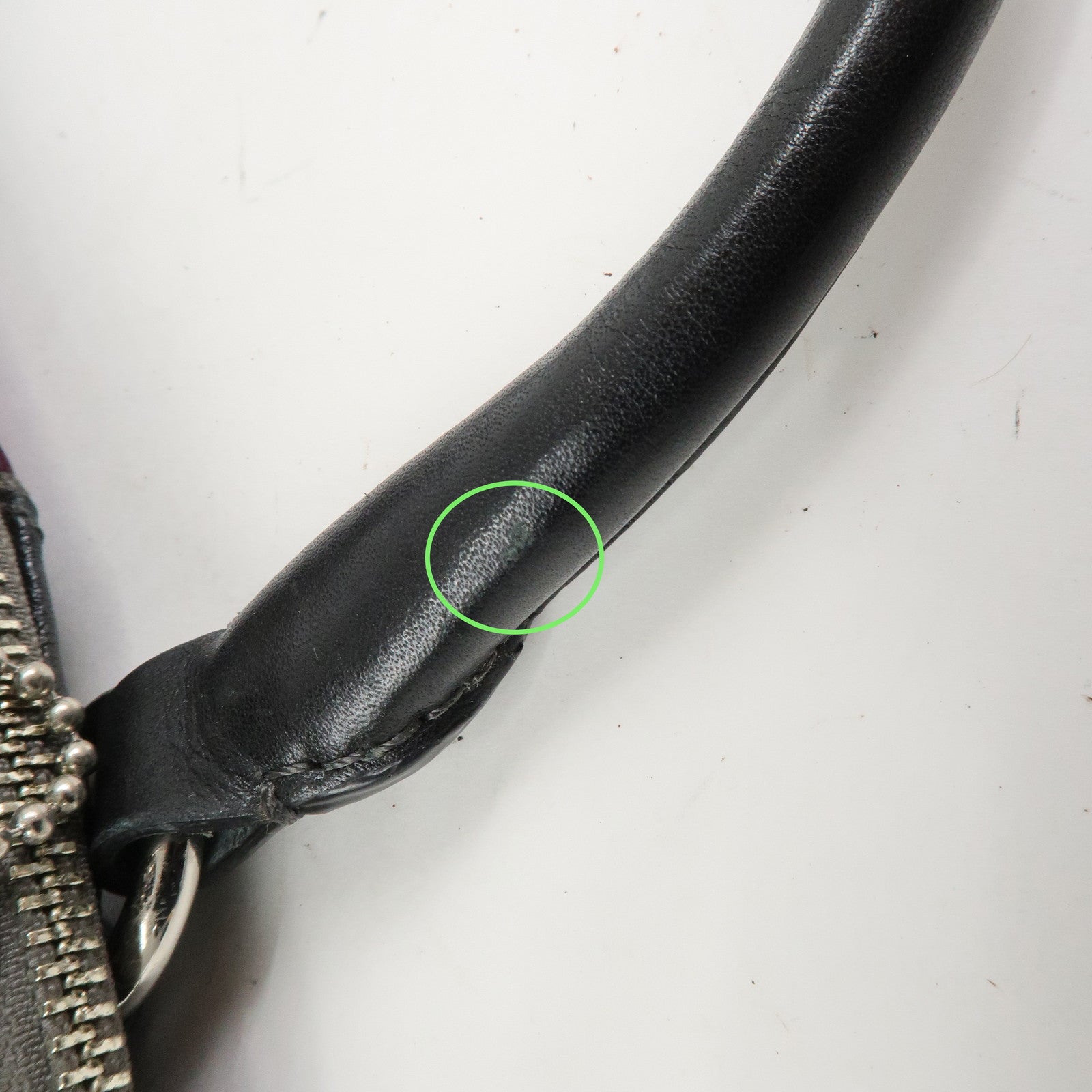 COACH Satin Leather 2Way Bag Shoulder Bag Hand Bag Khaki Purple