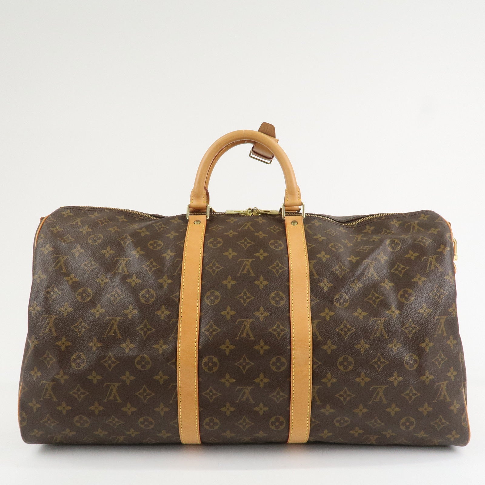 Louis Vuitton Monogram Keep All Bandouliere 55 Bag Brown M41414 Used
