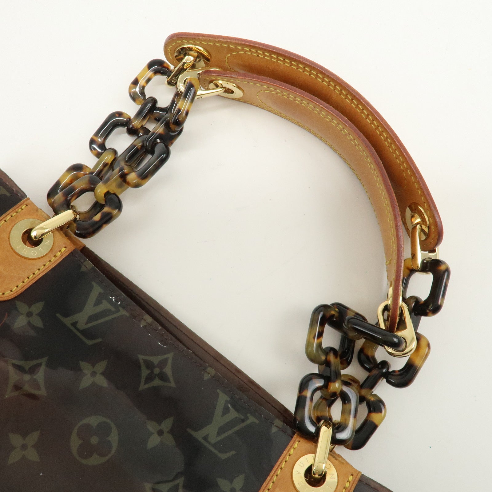 Louis Vuitton Monogram Cabas Ambre PM Vinyl Tote Bag Brown M92502