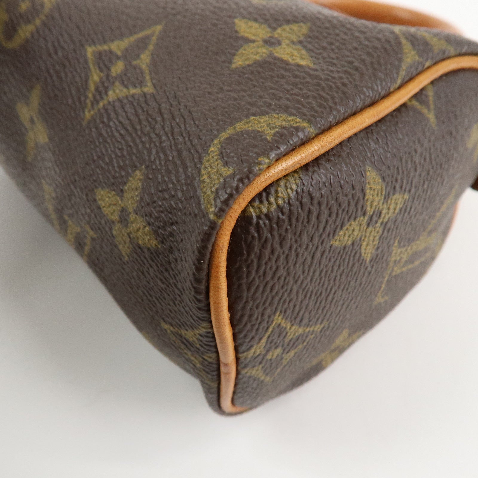 Louis Vuitton Monogram Canvas Mini Speedy Hand Bag Brown M41534 Used