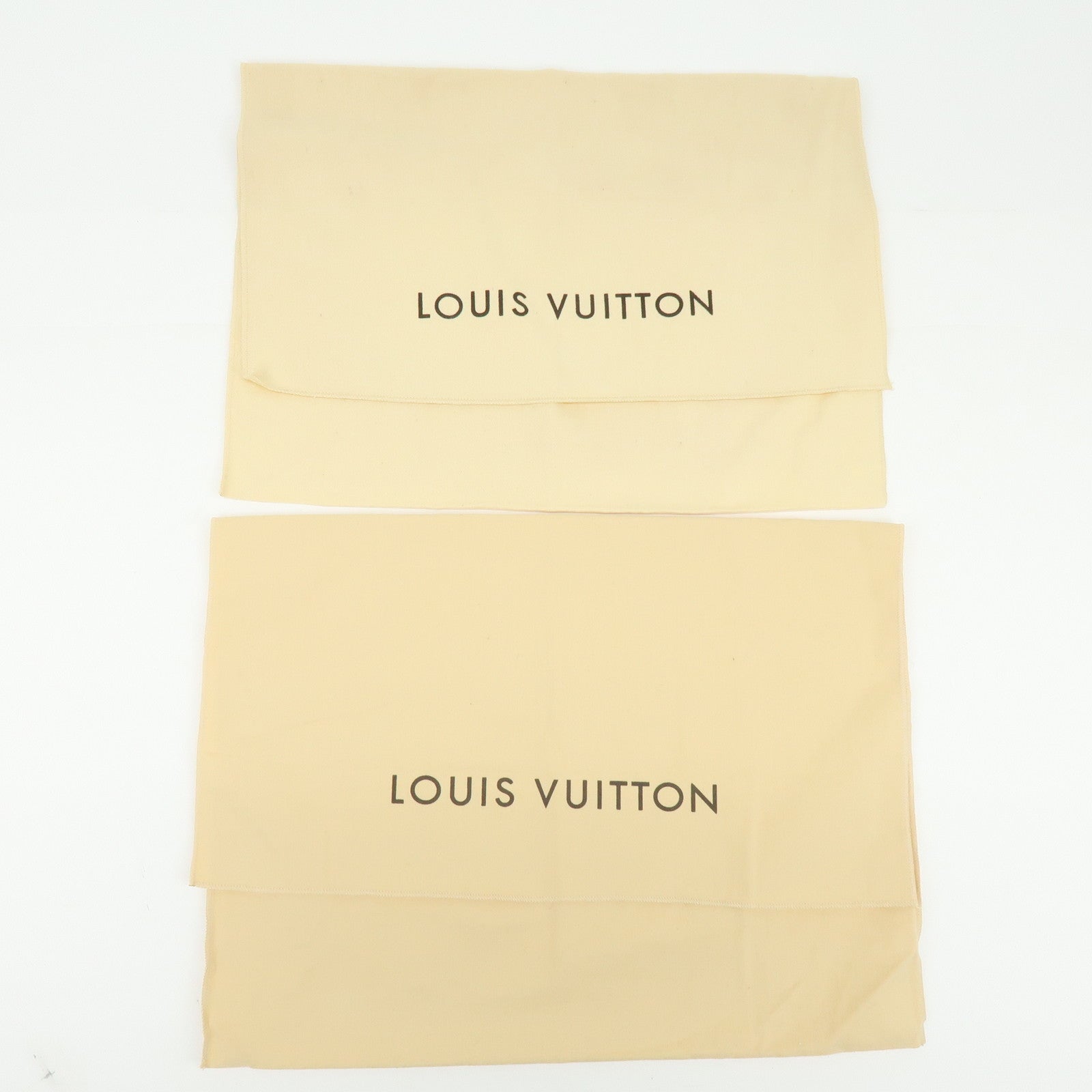Loiuis Vuitton Set Of 13 Dust Bag Flap Style Beige Brown