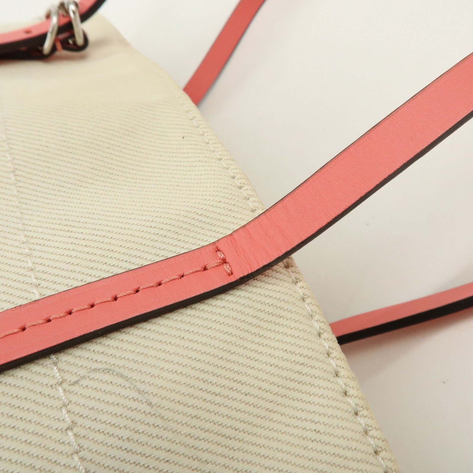 Louis Vuitton Canvas Leather Cabas PM Hand Bag Corail M94505