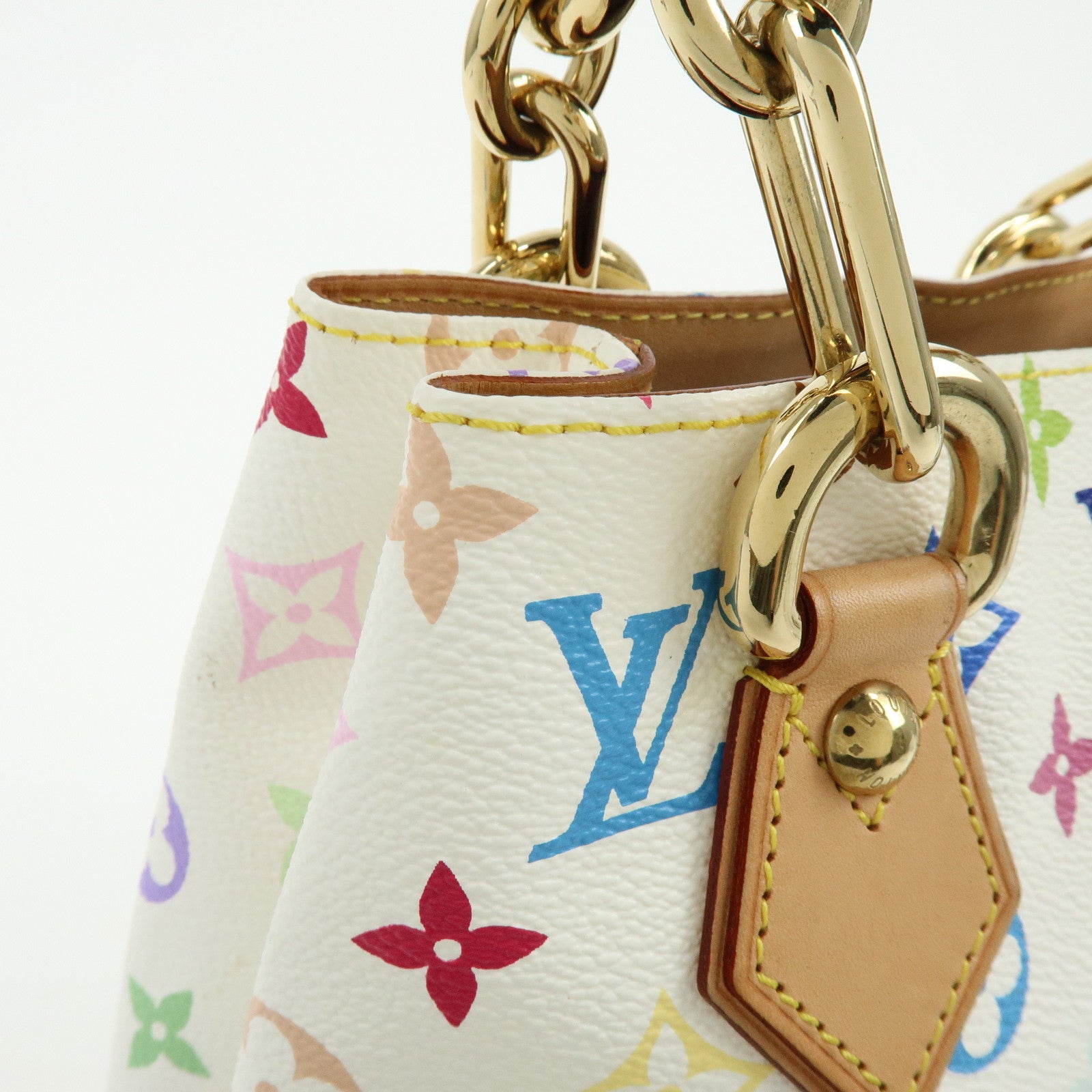 Louis Vuitton Monogram Multicolor Audra Hand Bag Blanc M40047