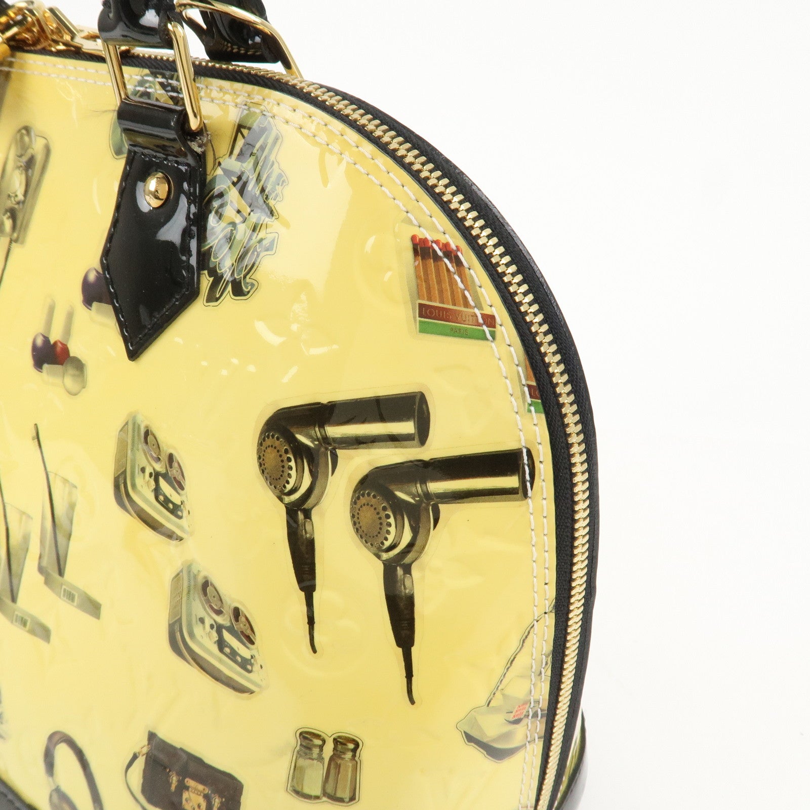 Louis Vuitton Monogram Vernis Sticker Alma PM Hand Bag M50466