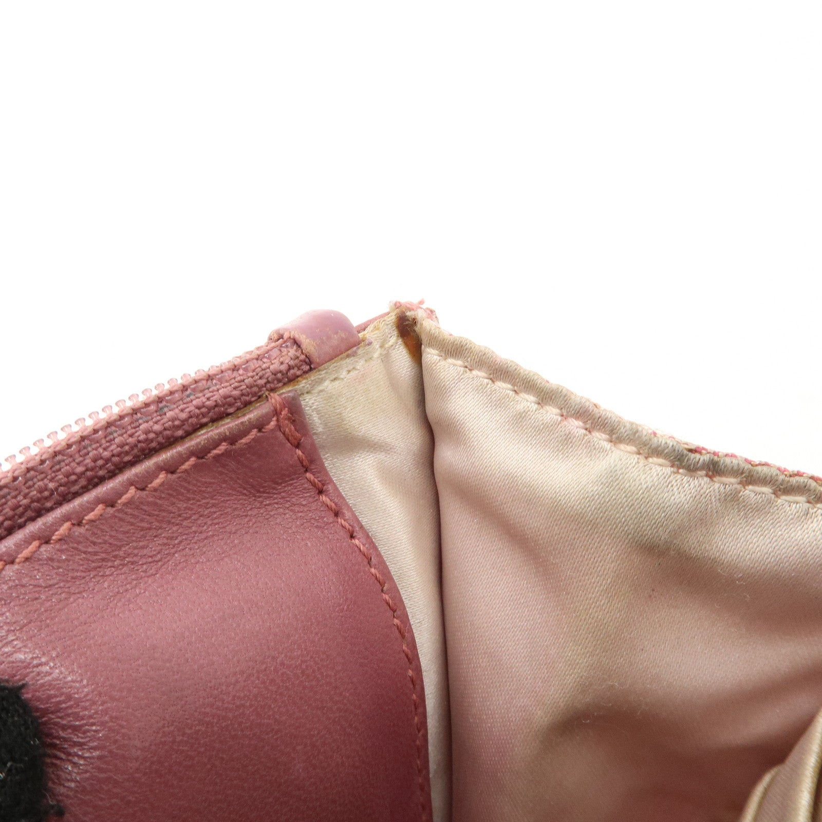 CHANEL New Travel Line Nylon Jacquard Chain Wallet Shoulder Bag 6535288 Used