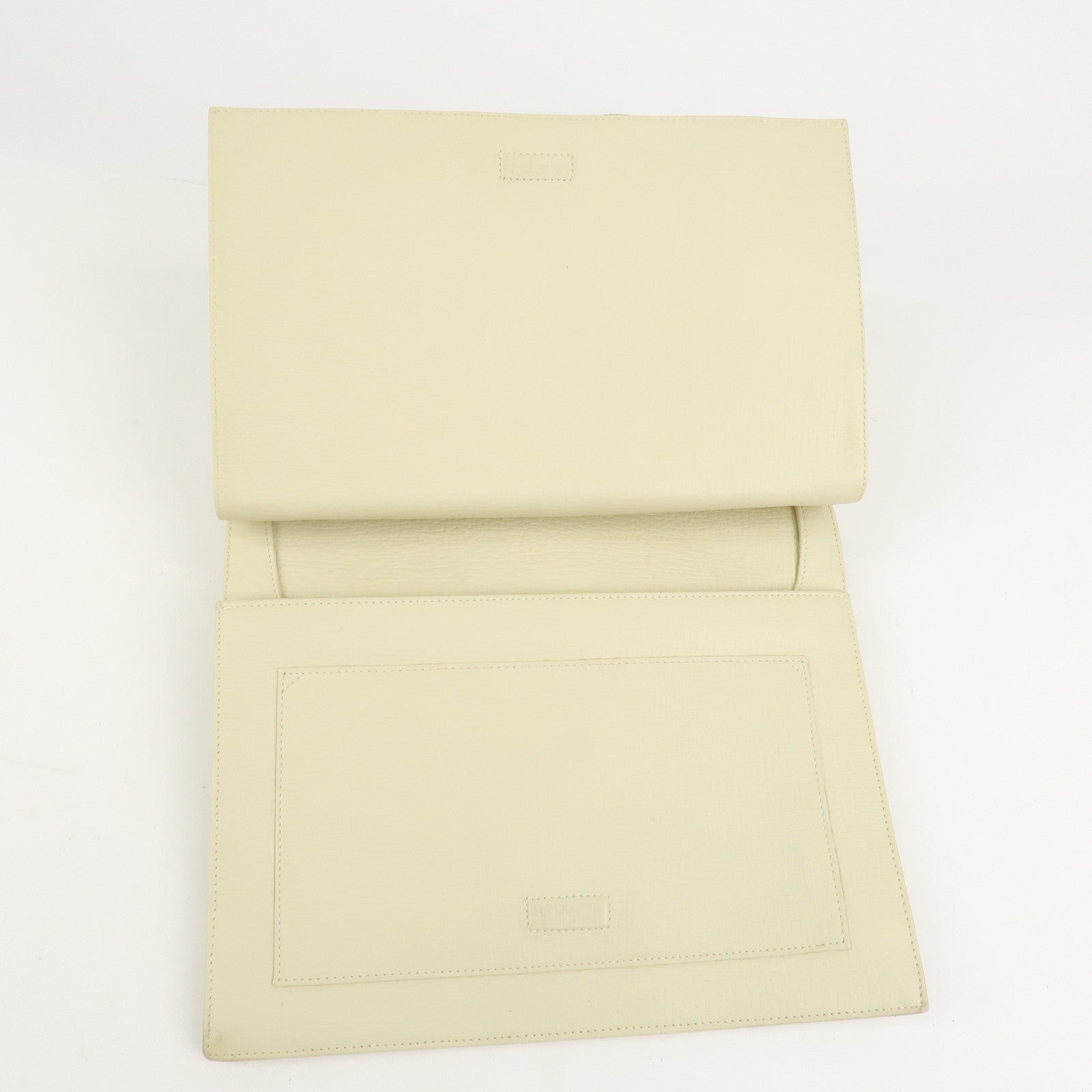 LOEWE Logo Leather Shoulder Bag Crossbody Bag Ivory