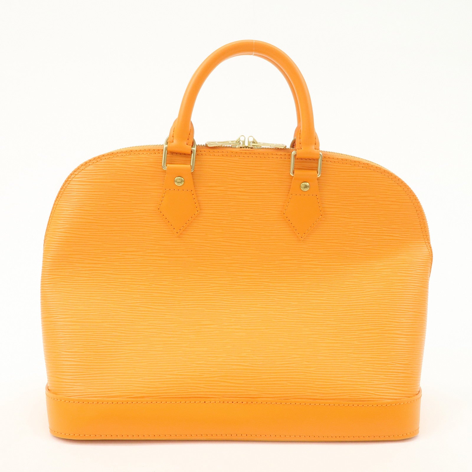 Louis Vuitton Epi Alma Hand Bag Mandarin Orange M5124H