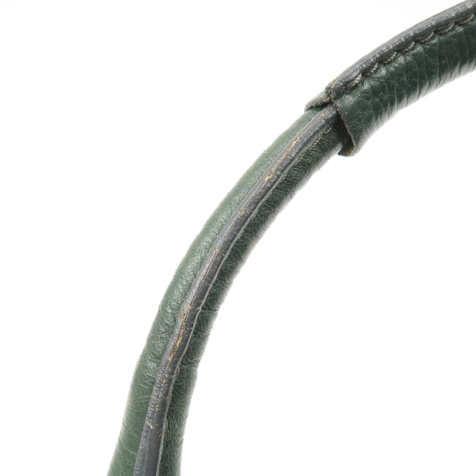 Chloe Padington Leather Hand Bag Shoulder Bag Green - Used