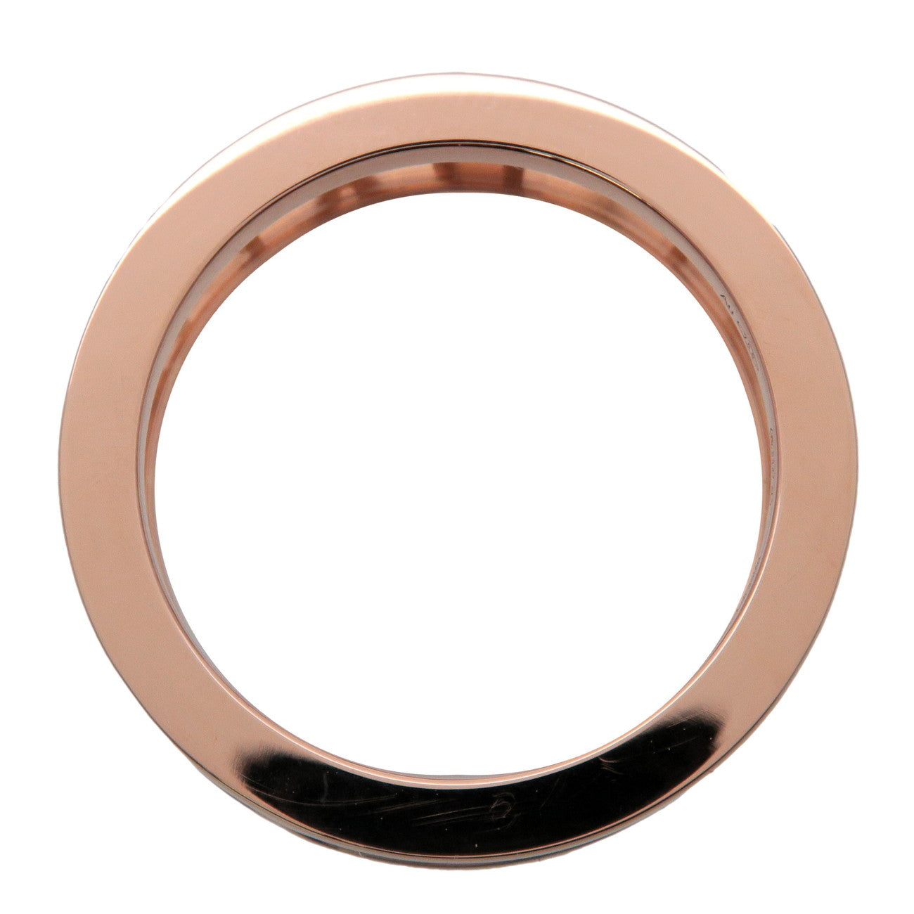 BVLGARI B-Zero1 Spiral Logo Ring K18 750PG Rose Gold #52 US6 EU52