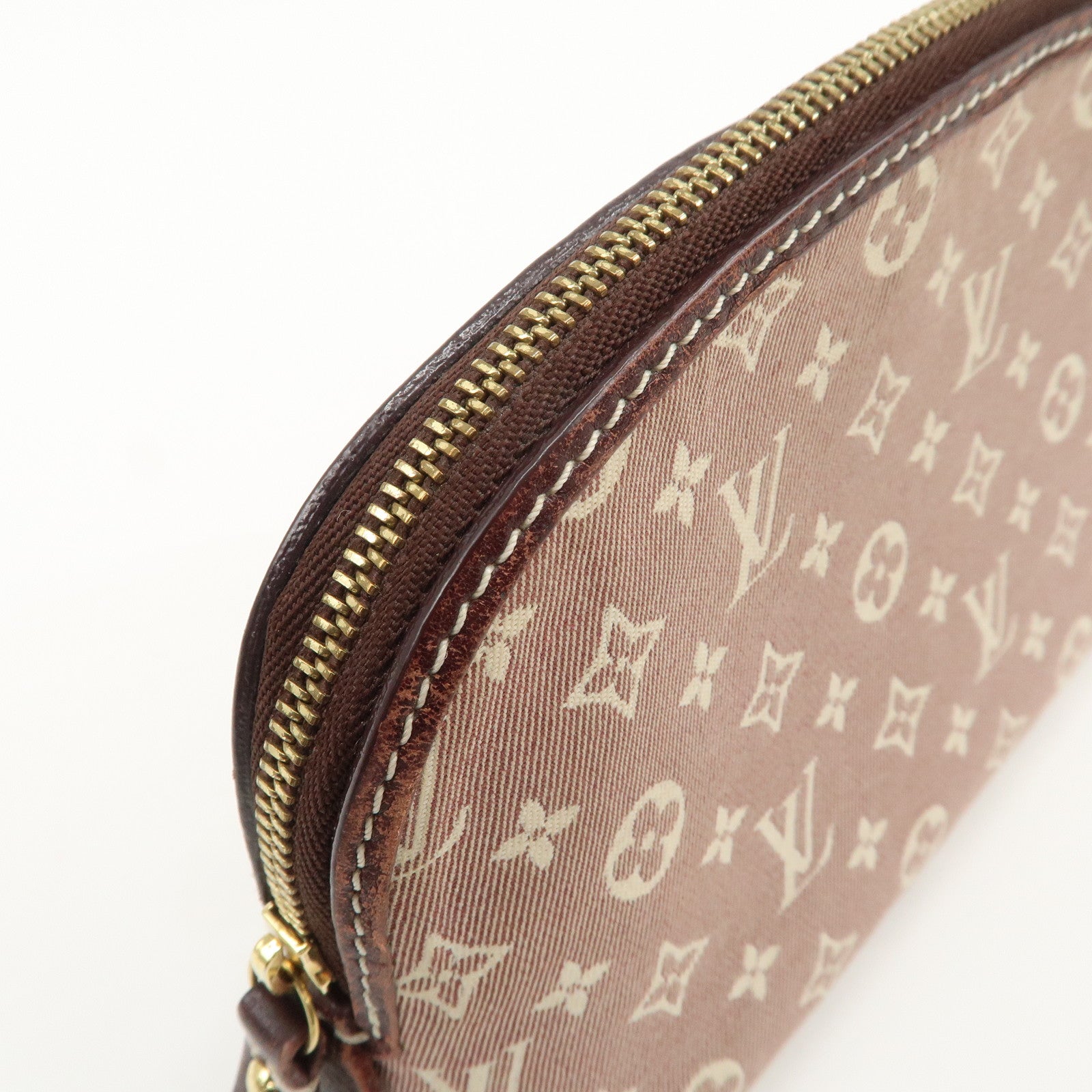 Louis Vuitton Monogram Idylle Pochette Cosmetic Pouch Sepia M40377