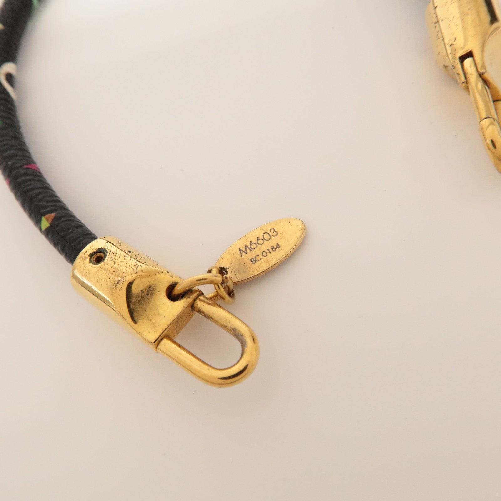 Louis Vuitton Monogram Bracelet Luck It Multicolor Noir M6603
