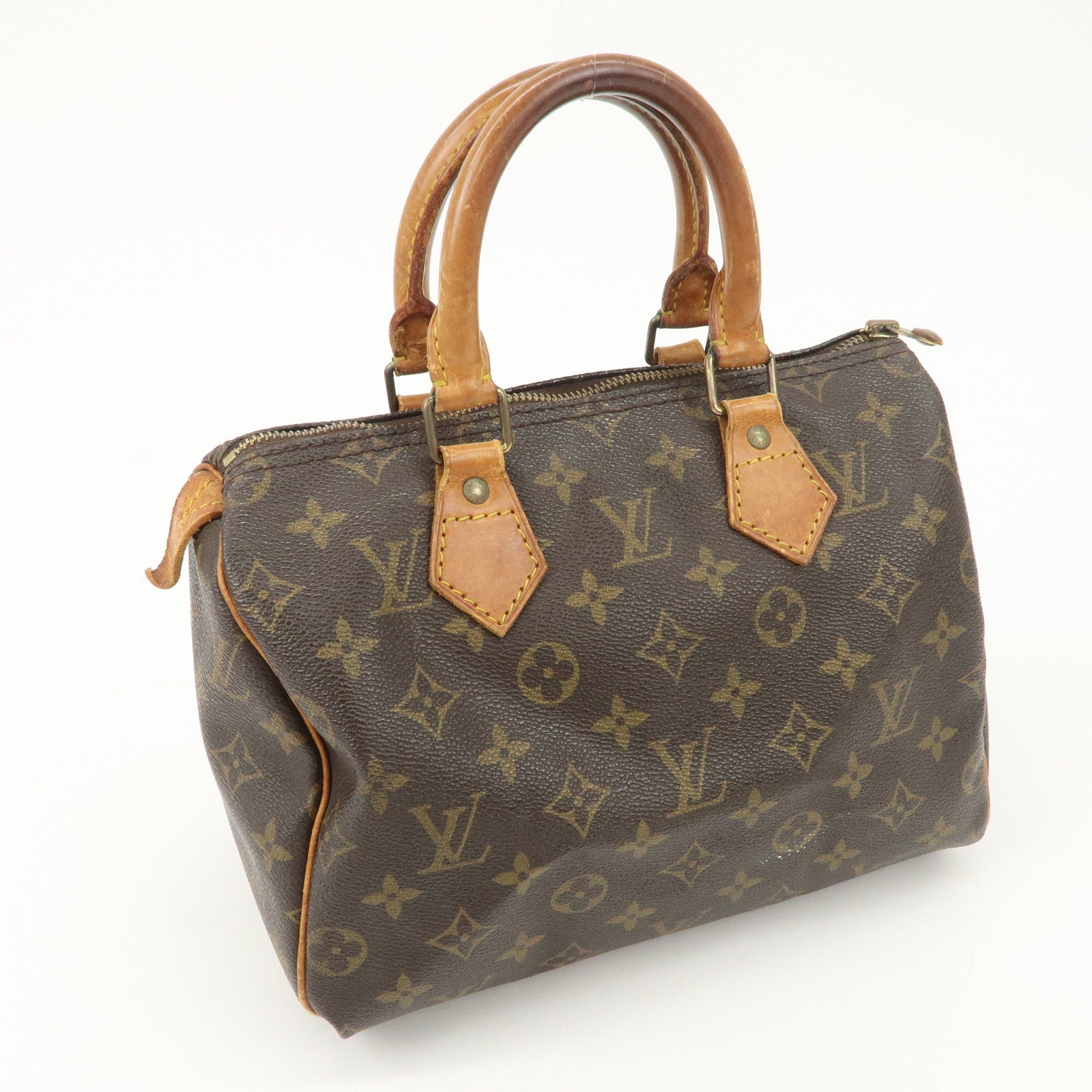 Louis Vuitton Monogram Speedy 25 Boston Bag Hand Bag Brown M41528