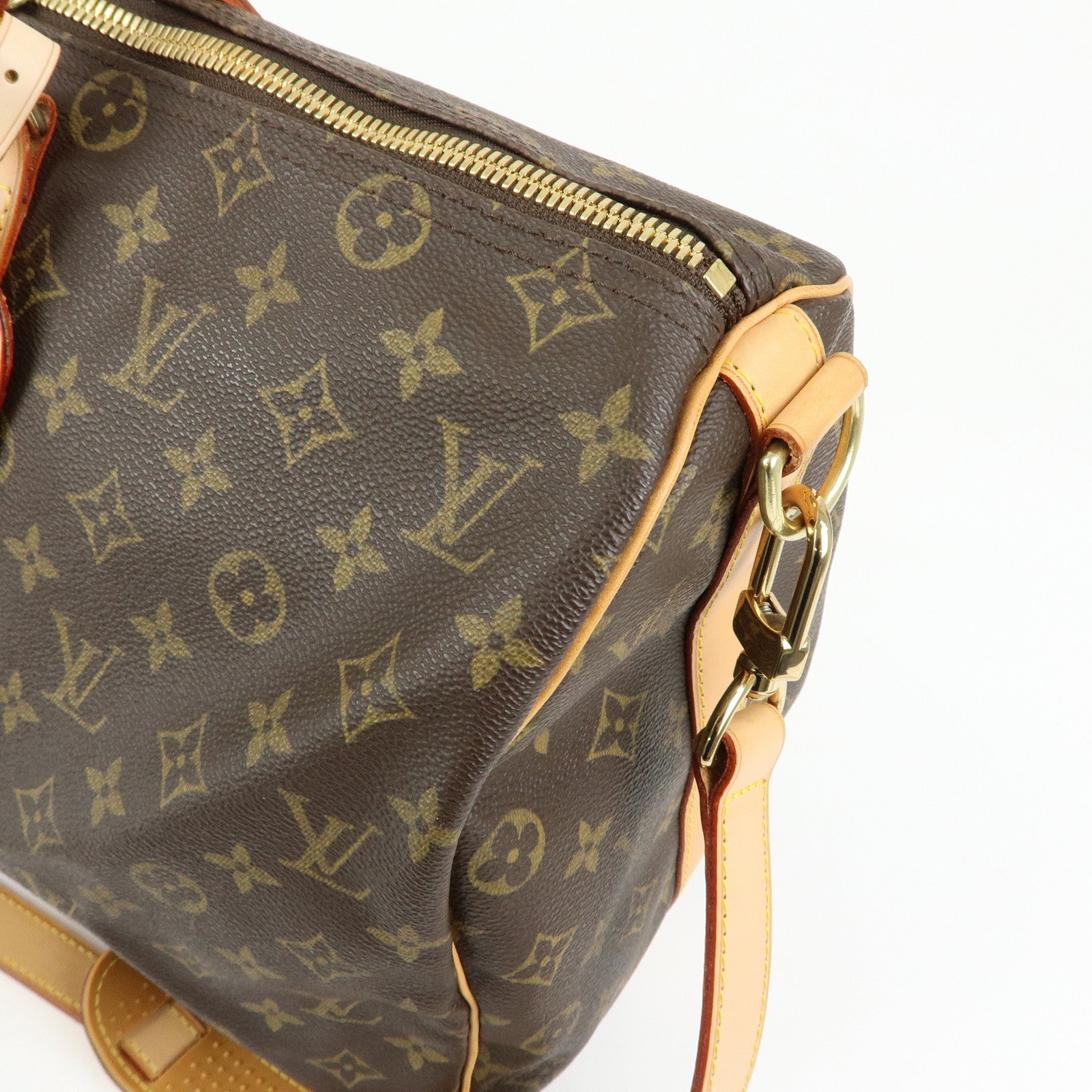 Louis Vuitton Monogram Keep All Bandouliere 45 Boston Bag M41418