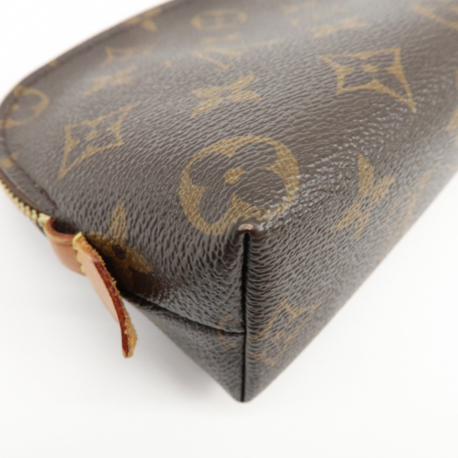 Louis Vuitton Monogram Pochette Cosmetic PM Pouch Brown M47515