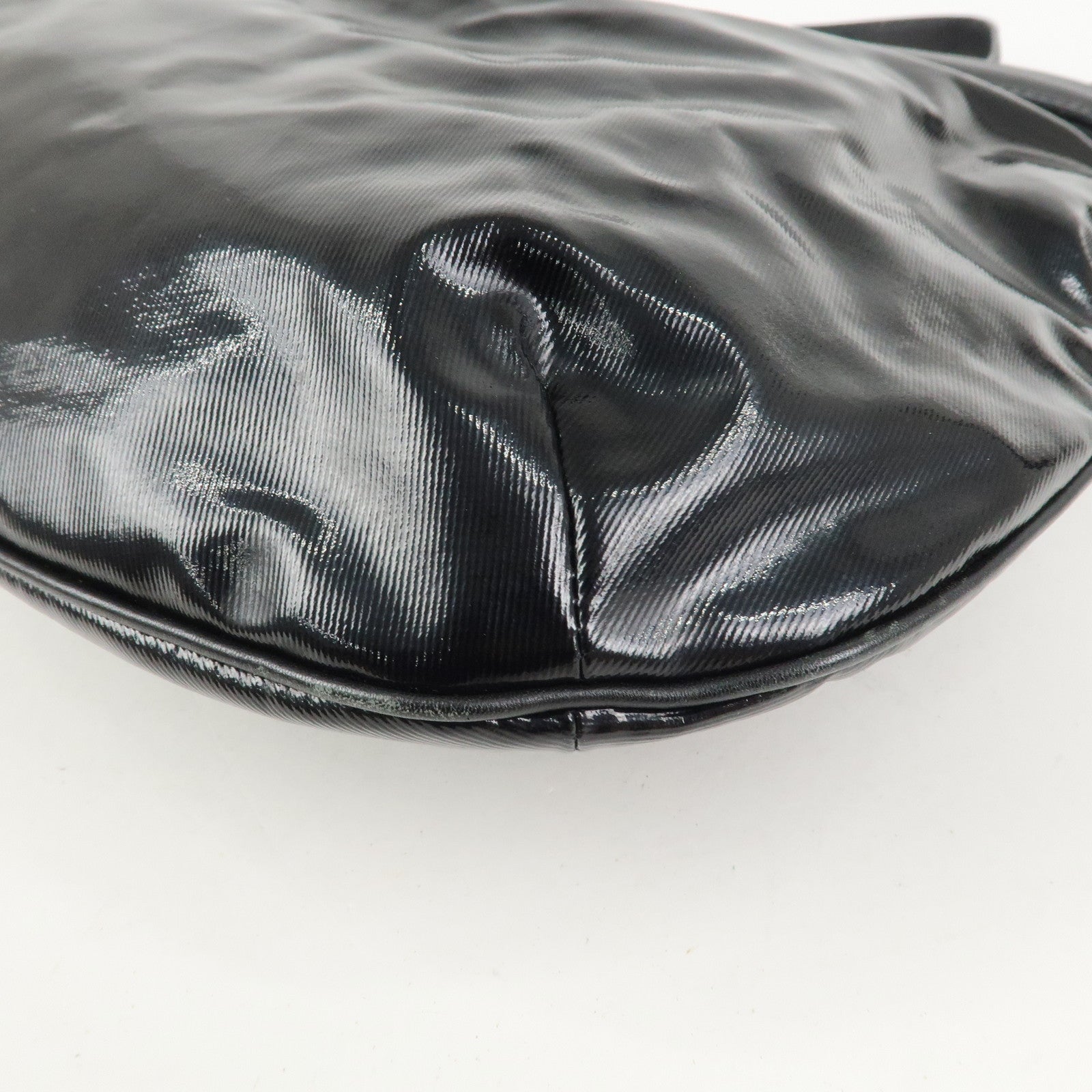 GUCCI Hysteria PVC Canvas Leather Shoulder Bag Black 262903