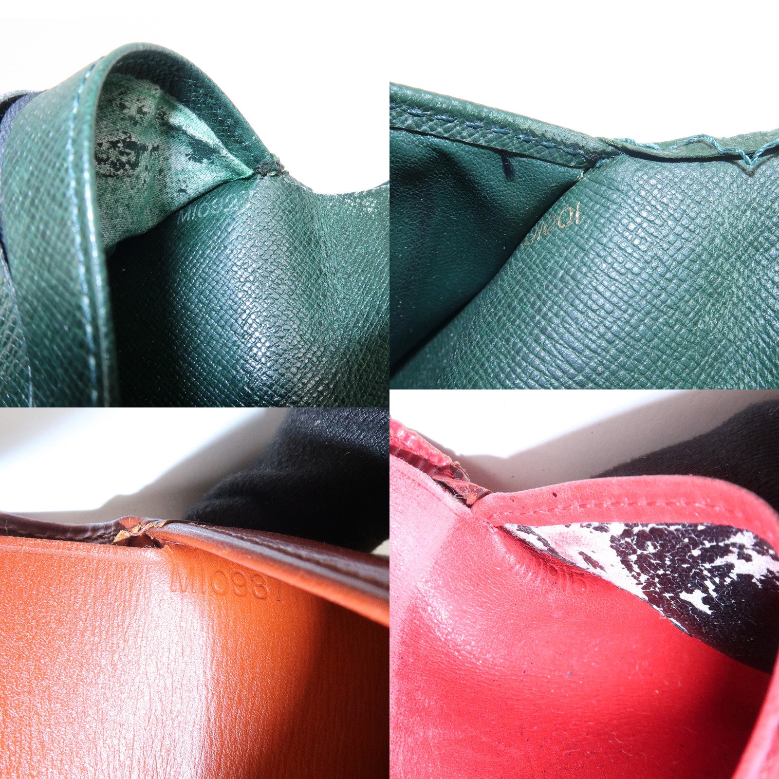 Louis Vuitton Set of 4 Wallet Epi Taiga M30444/M63553/M30394