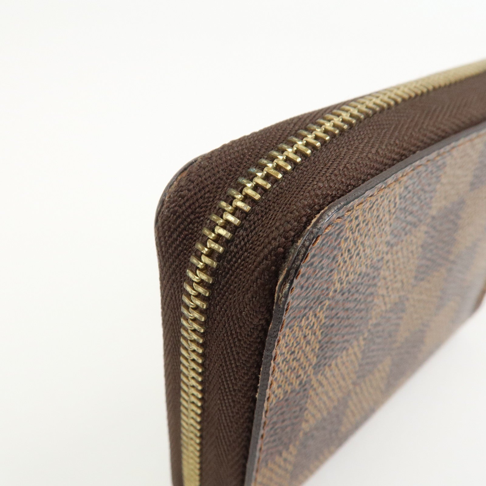 Louis Vuitton Damier Zippy Coin Case Wallet Brown N63070