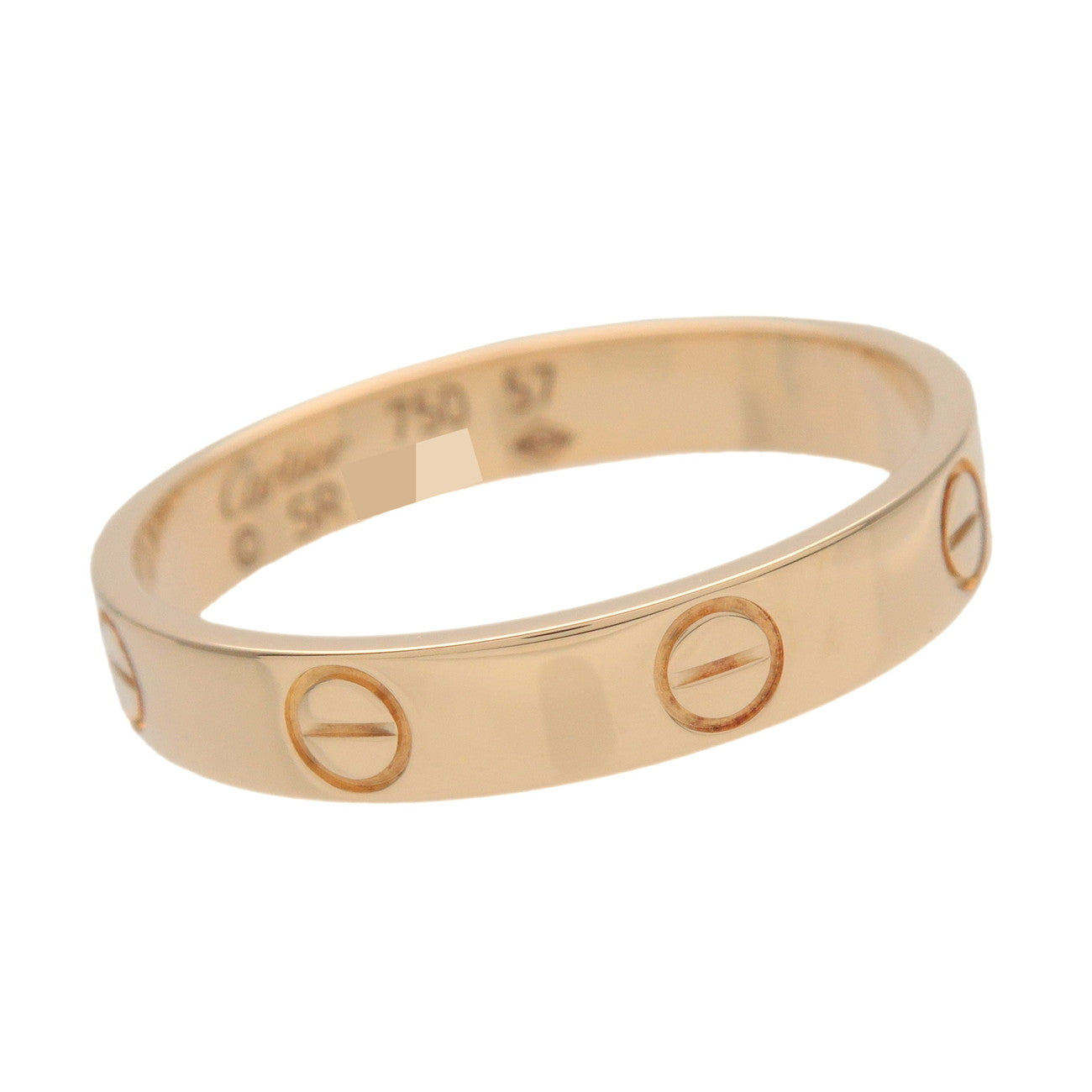 Cartier Mini Love Ring K18 750YG Yellow Gold #57 US8 EU57 HK17.5
