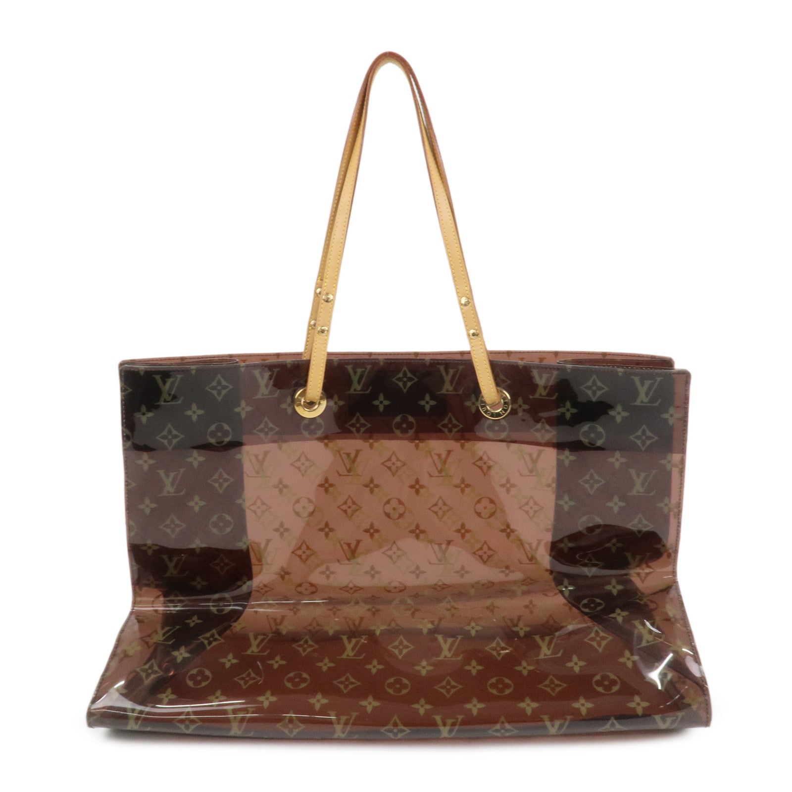 Louis Vuitton Monogram Cabas Cruise Vinyl Tote Bag Brown M50500