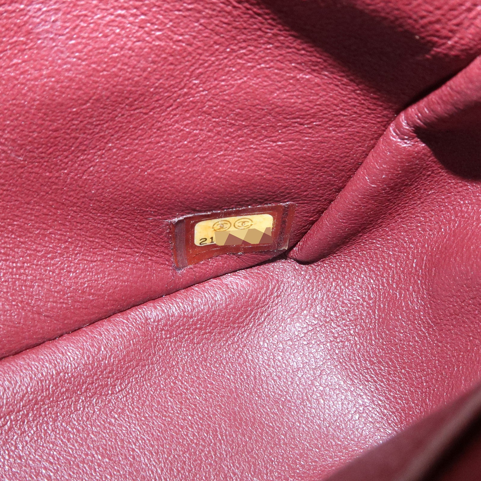 CHANEL Mini Matelasse Lamb Skin Chain Shoulder Bag Red A69900