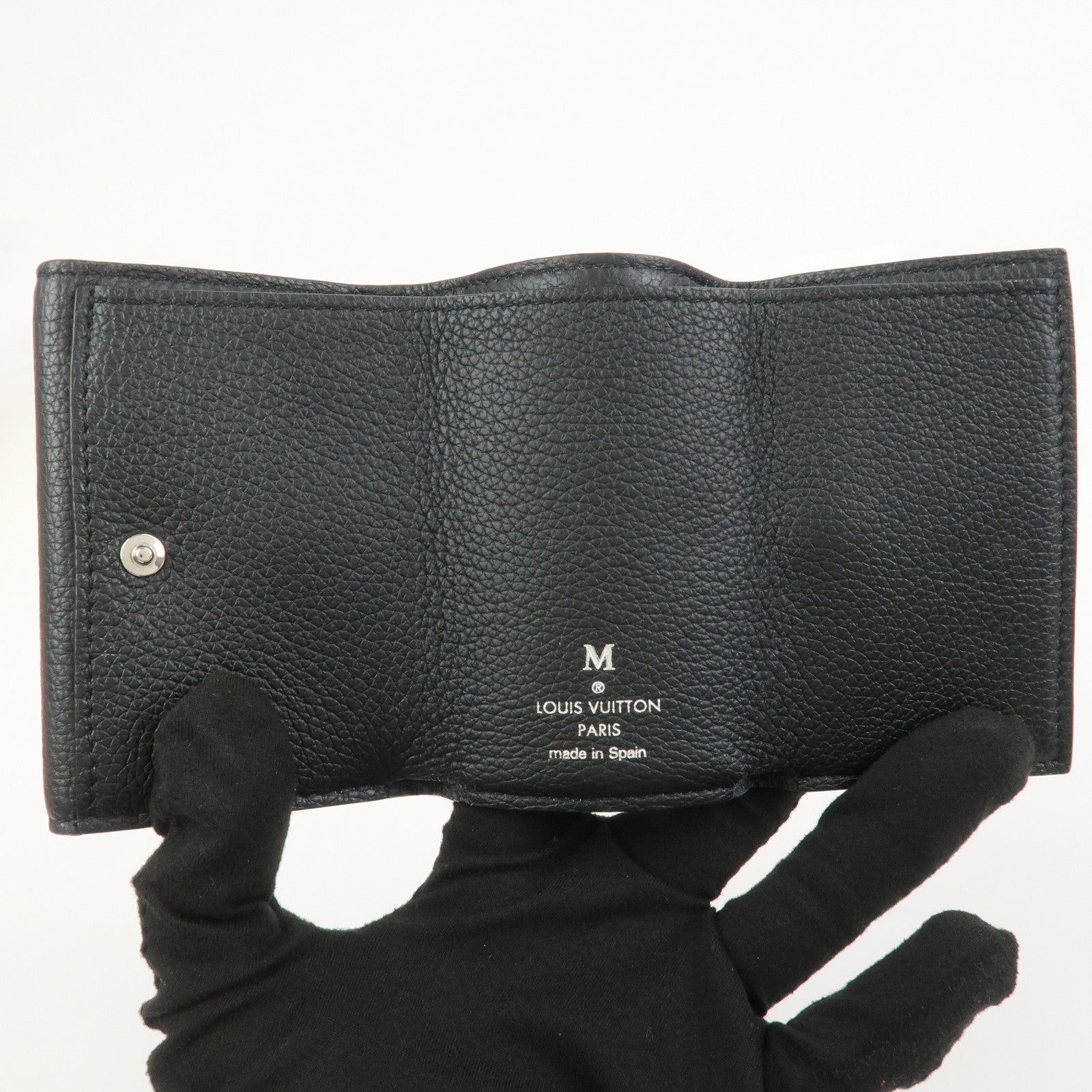 Louis Vuitton Portefeuille Lock Mini Compact Wallet Noir M63921