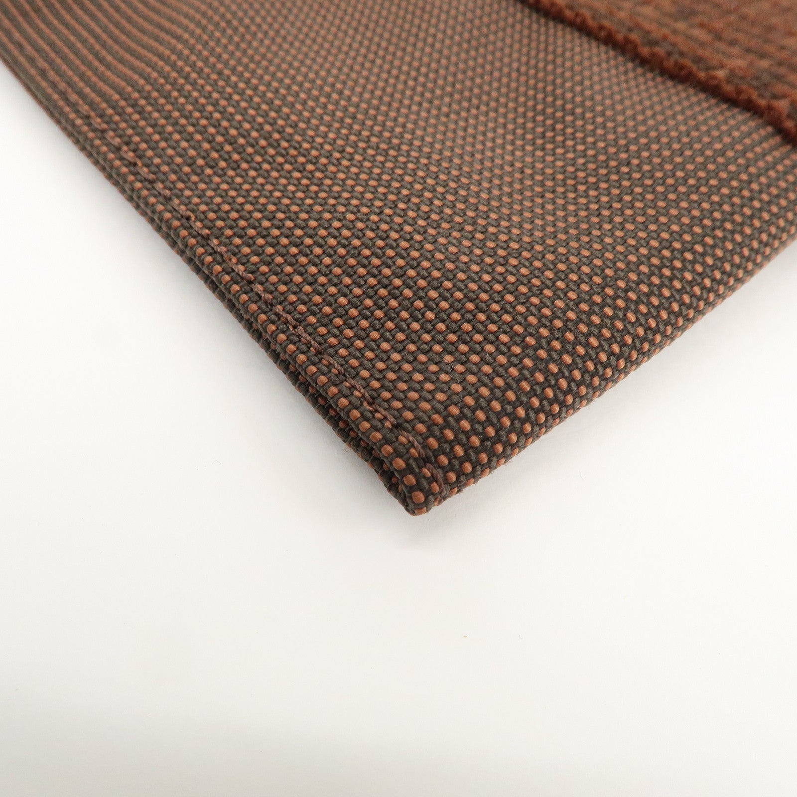 HERMES Herline Herbag Canvas Shoulder Bag Crossbody Bag Brown