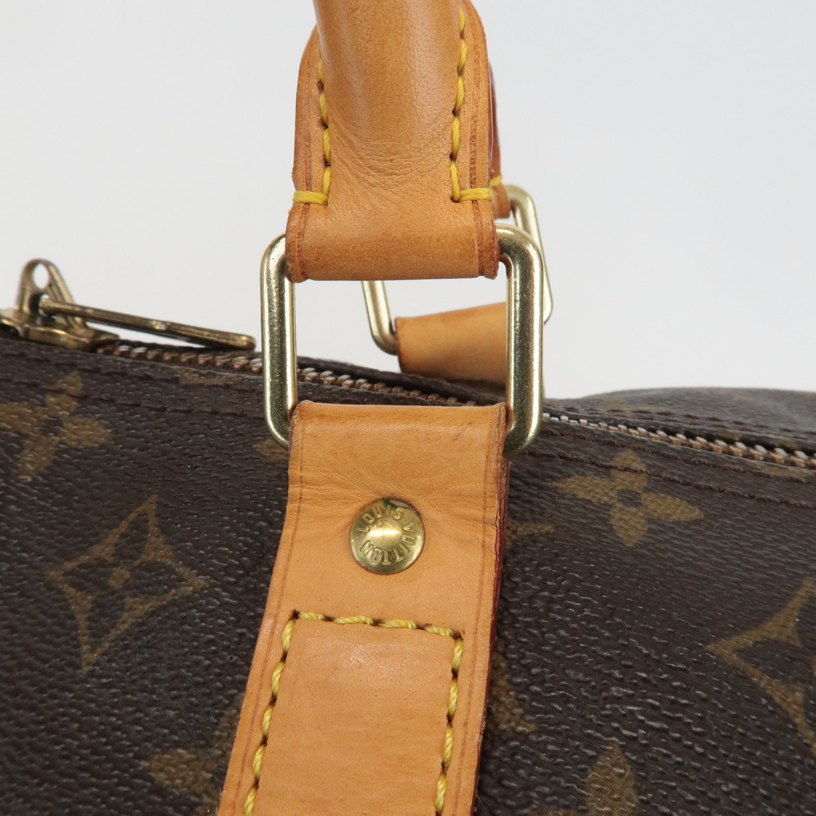 Louis Vuitton Monogram Keep All 60 Boston Bag Hand Bag Brown M41422 Used