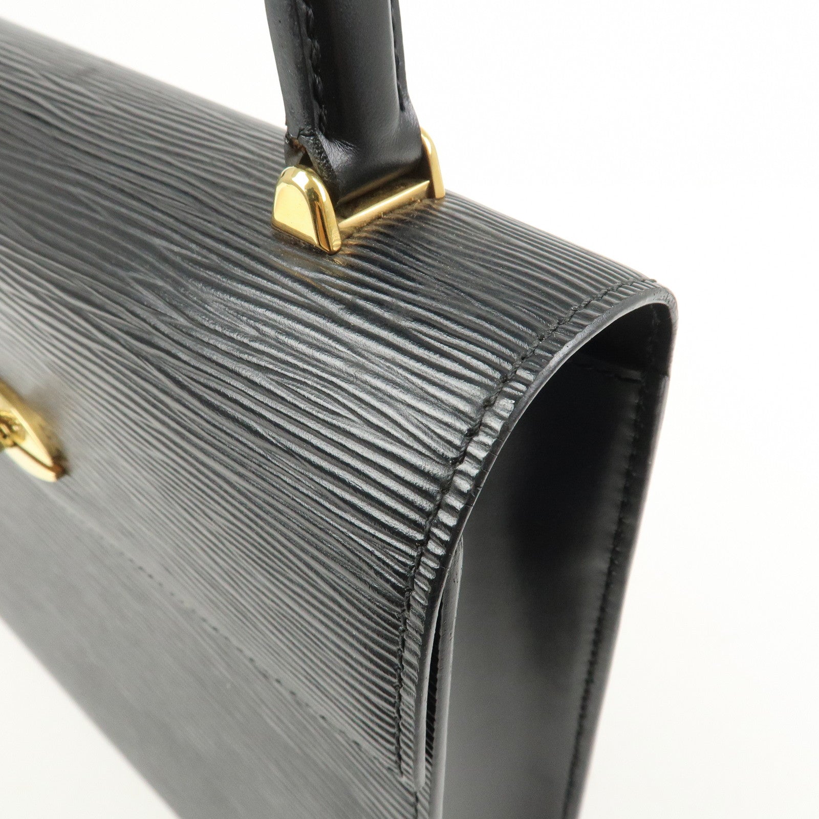 Louis Vuitton Epi Leather Malesherbes Hand Bag Noir M52372