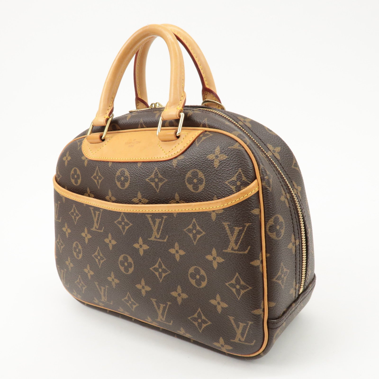 Louis Vuitton Monogram Trueville Hand Bag Brown M42228 Used