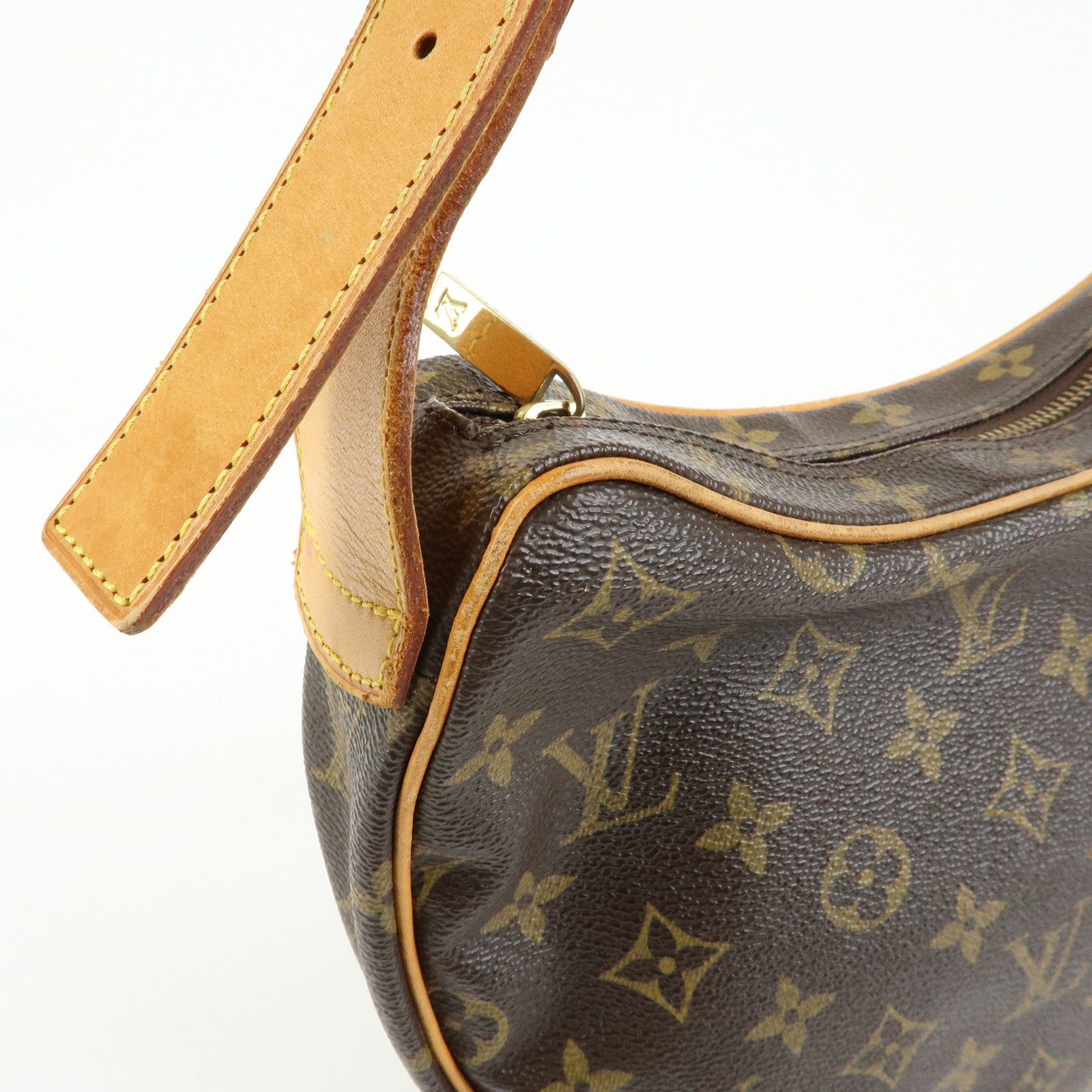 Louis Vuitton Monogram Croissant MM Shoulder Bag Brown M51512