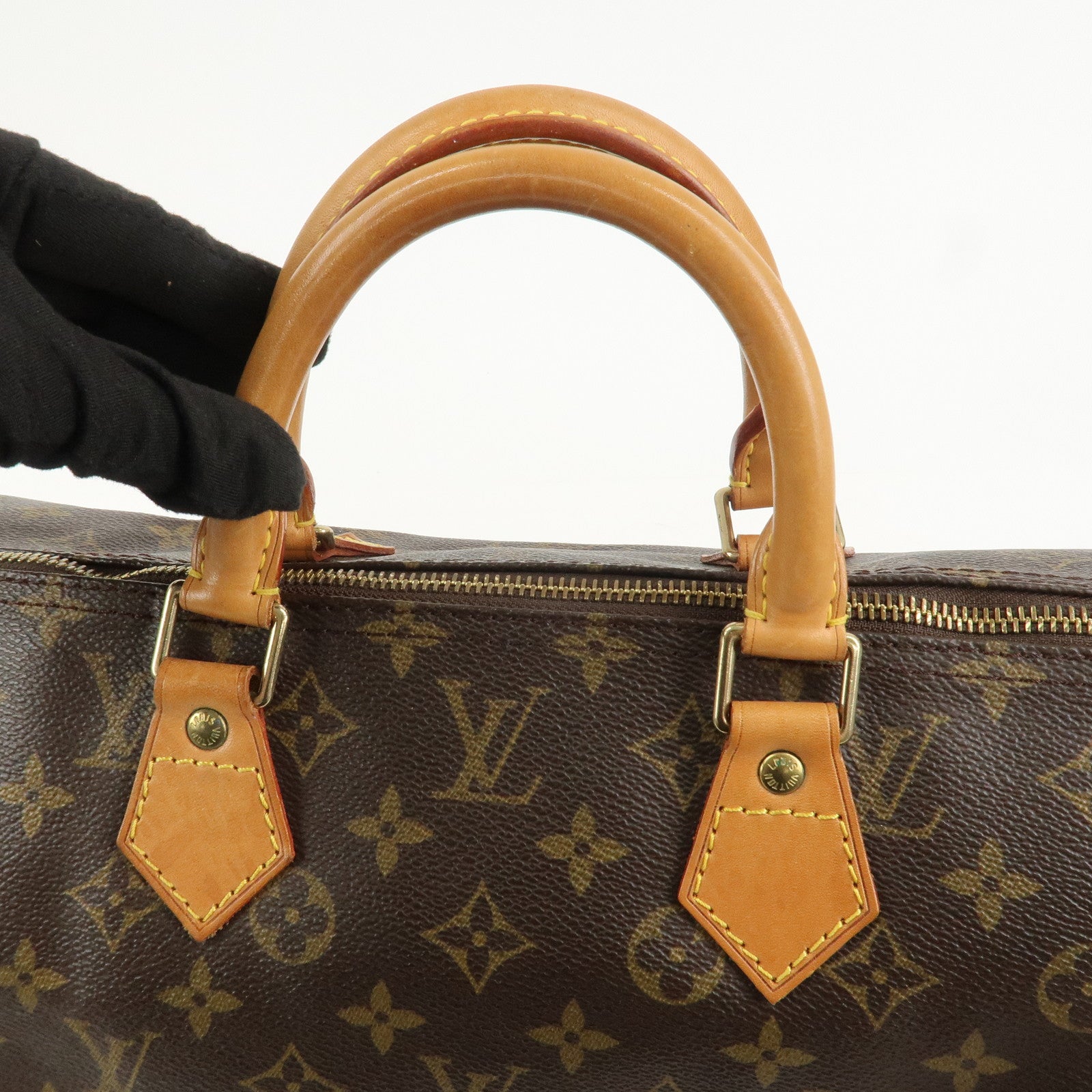 Louis Vuitton Monogram Speedy 40 Hand Bag Boston Bag Brown M41522