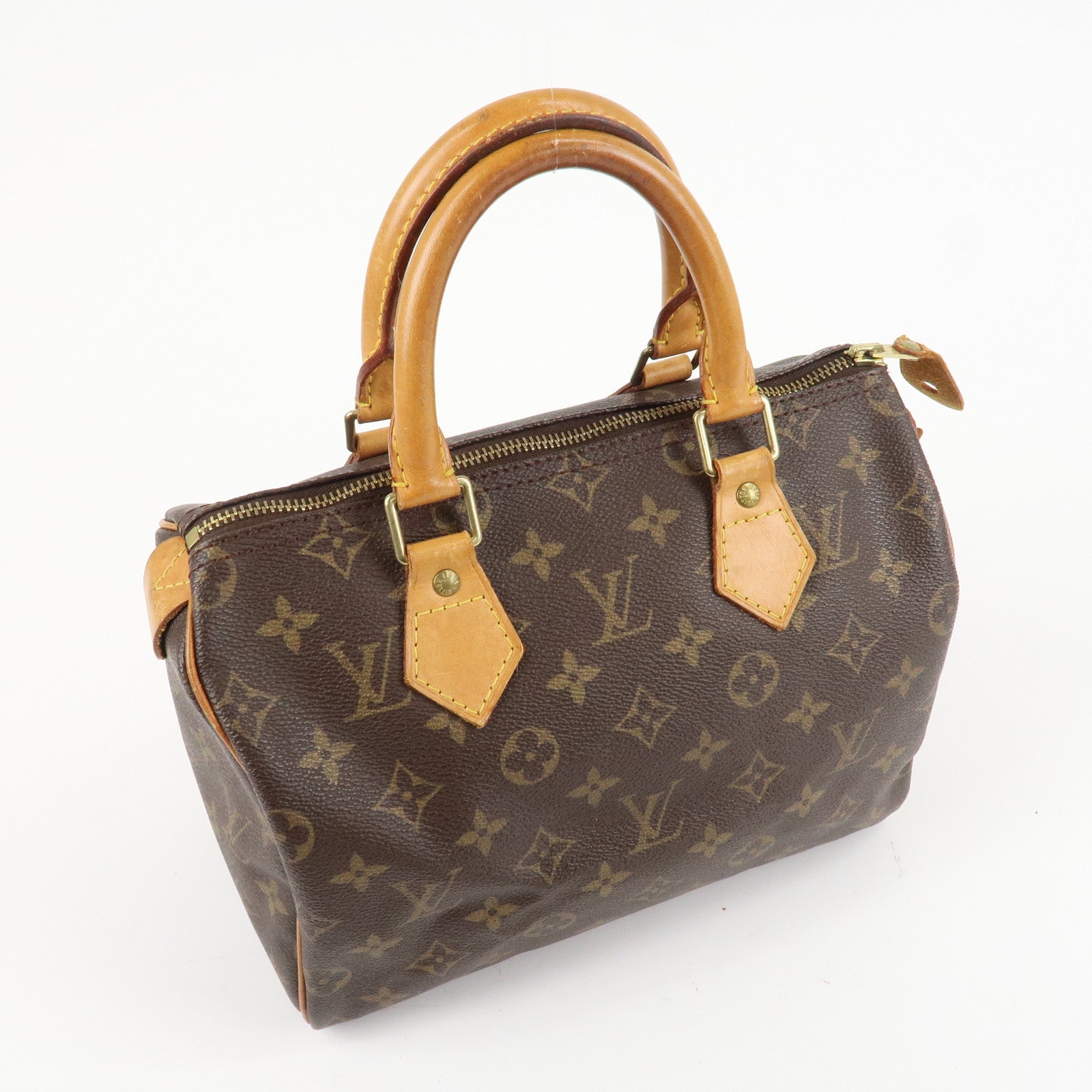 Louis Vuitton Monogram Speedy 25 Hand Bag Boston Bag M41528 Used