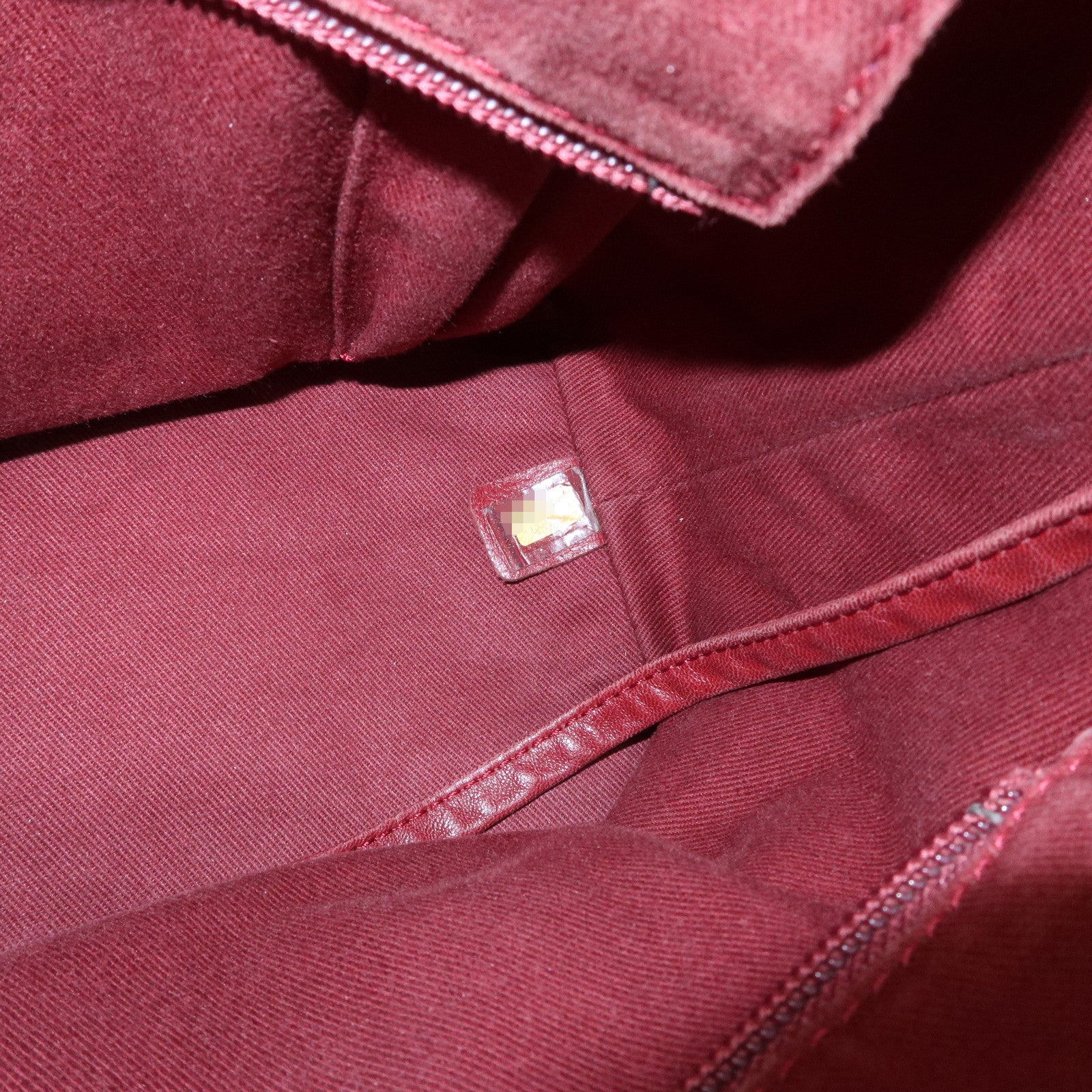 CHANEL Cambon Line Cotton Club Lamb Skin Shoulder Bag Hand Bag White A34318 Used