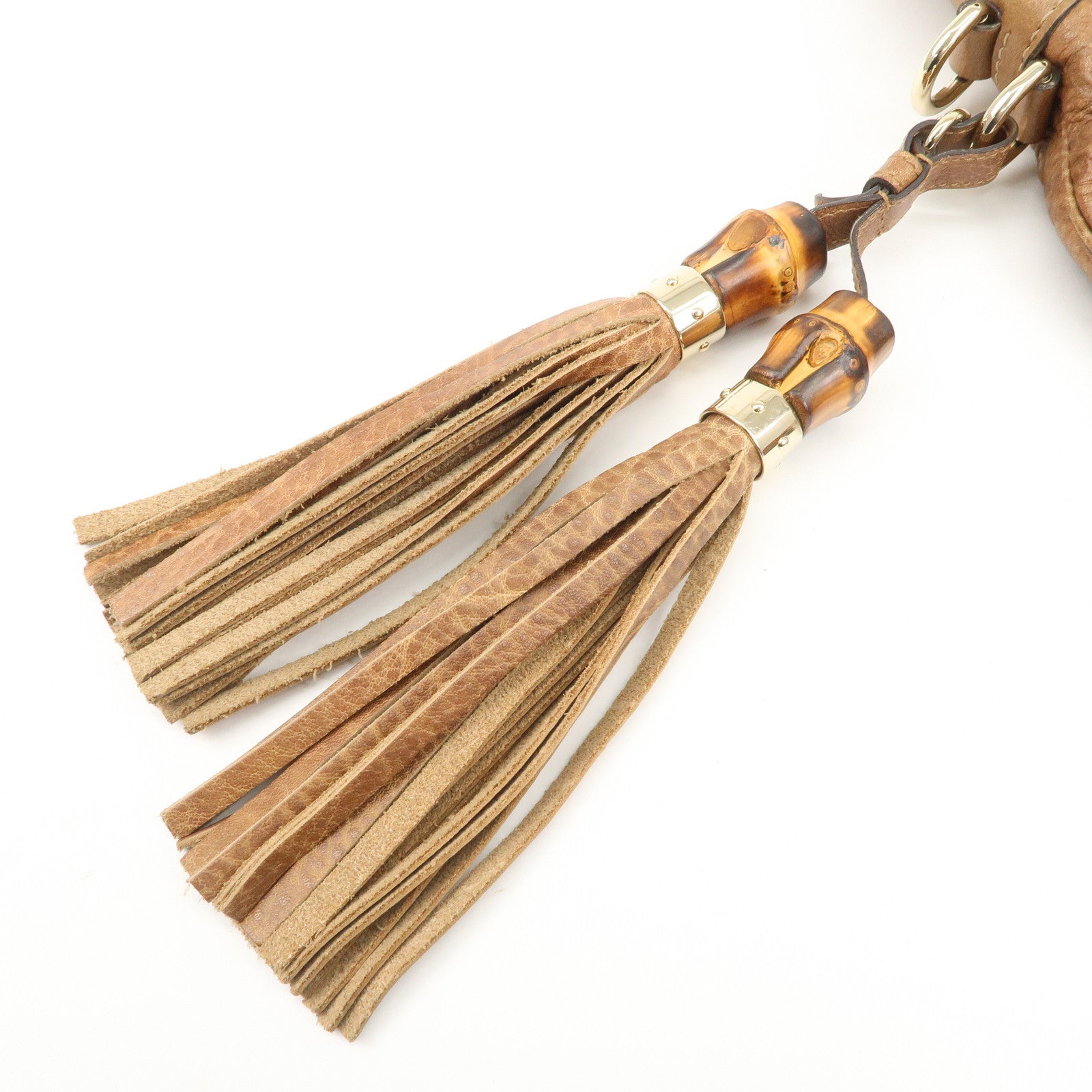 GUCCI Guccissima Bamboo New Jackie Leather 2Way Bag 219725 Used