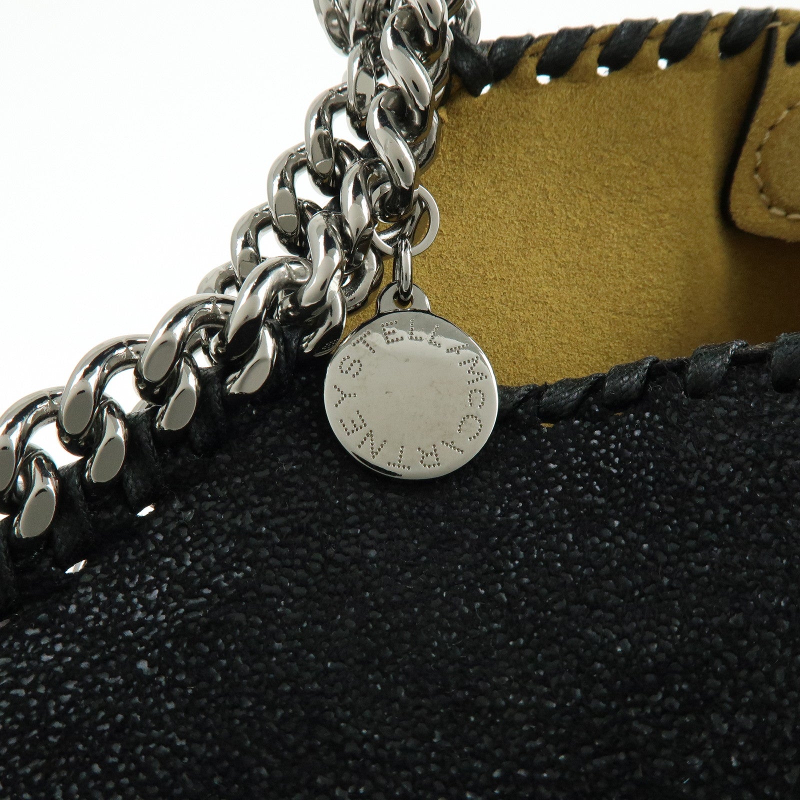 STELLA MCCARTNEY Falabella Polyester 2Way Bag Black Yellow
