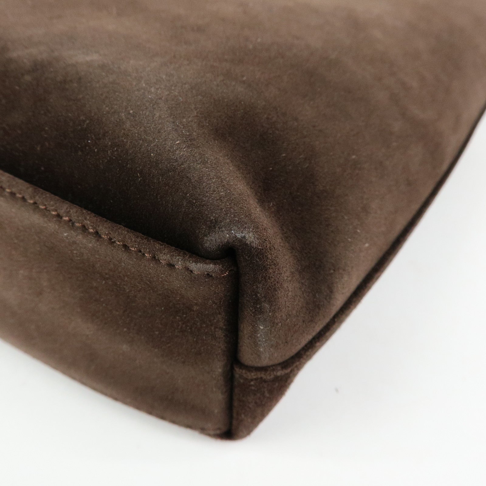 GUCCI Sylvie Suede 2Way Bag Shoulder Hand Bag Brown 000-2113-0553