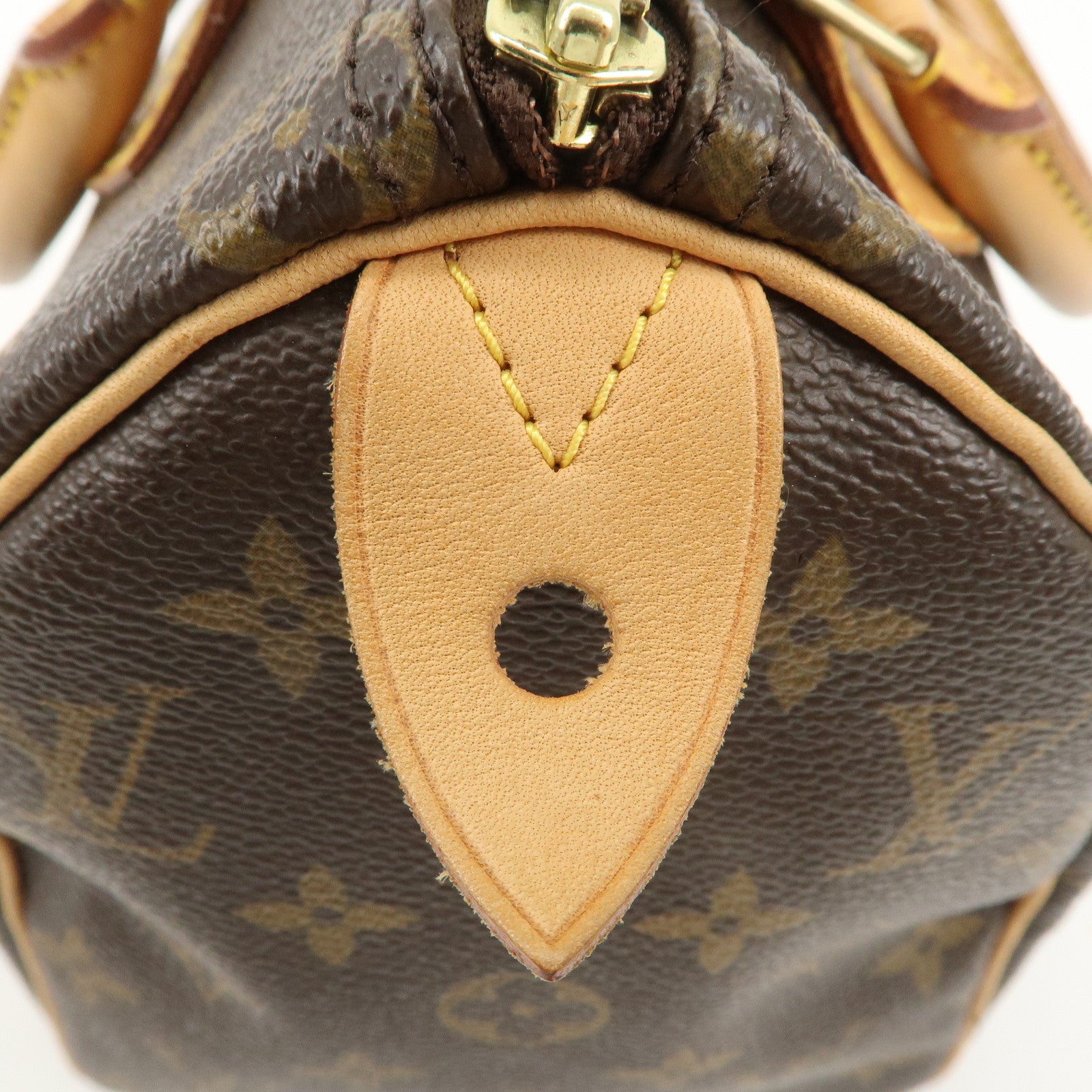 Louis Vuitton Monogram Speedy 25 Hand Bag Boston Bag Brown M41528 Used