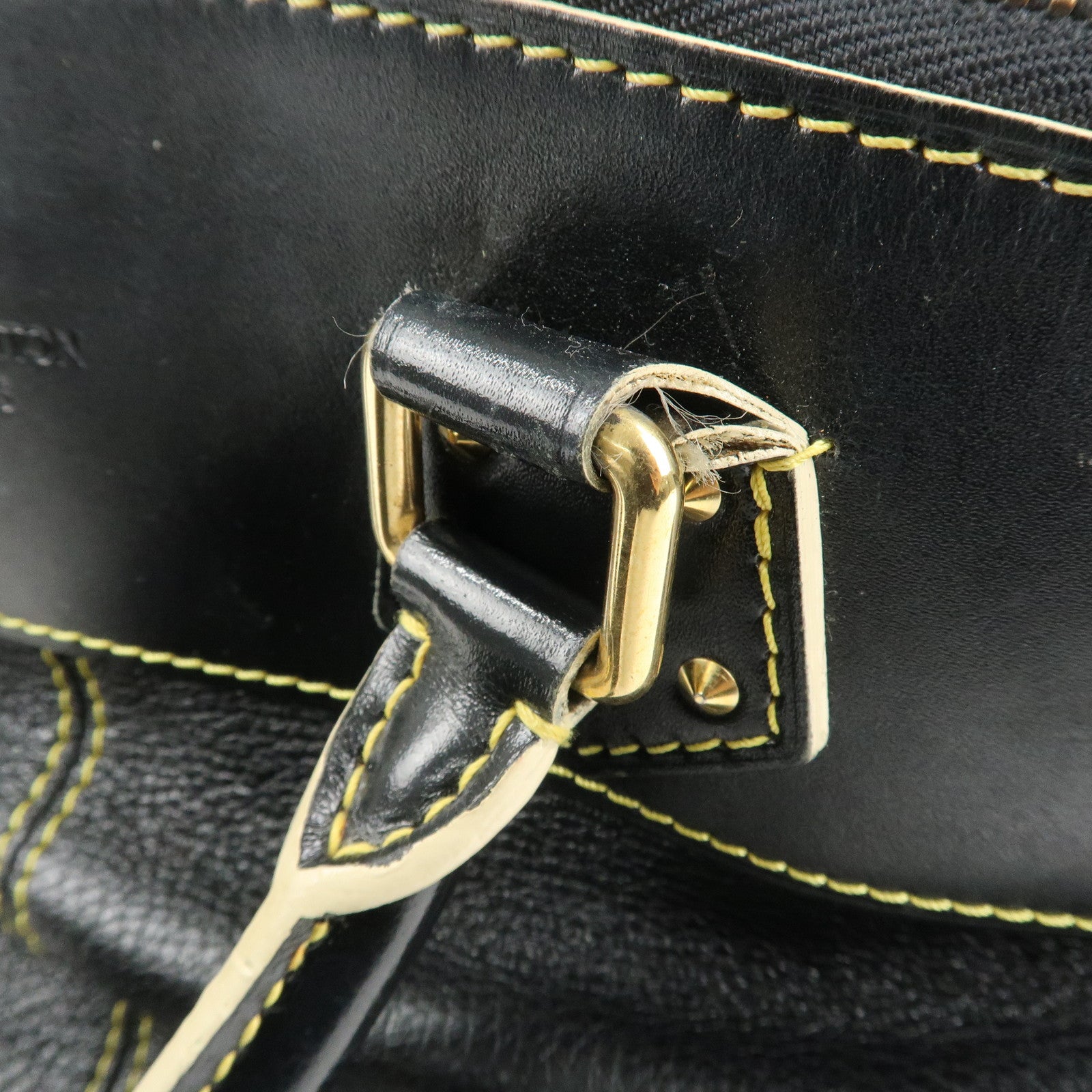 Louis Vuitton Suhali LockIt PM Hand Bag Tote Bag Black M91888 Used