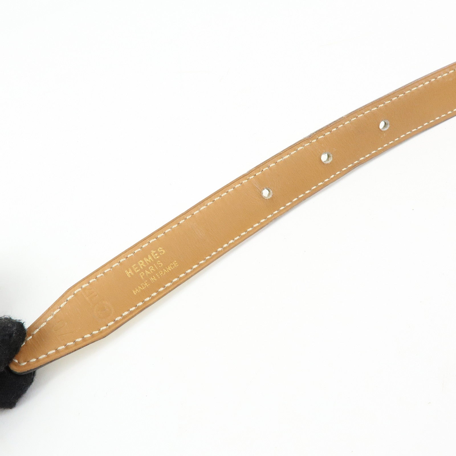 HERMES H Buckle Reversible Constance Belt Ivory Light Brown