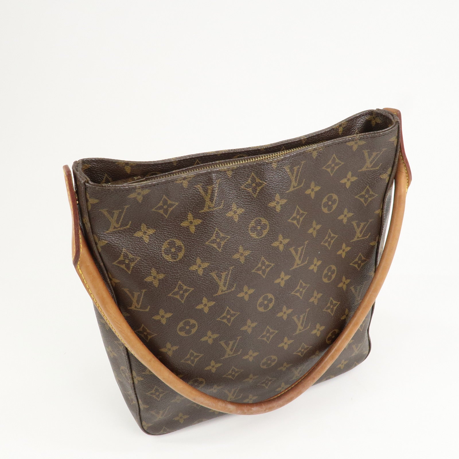 Louis Vuitton Monogram Looping GM Shoulder Bag Brown M51145