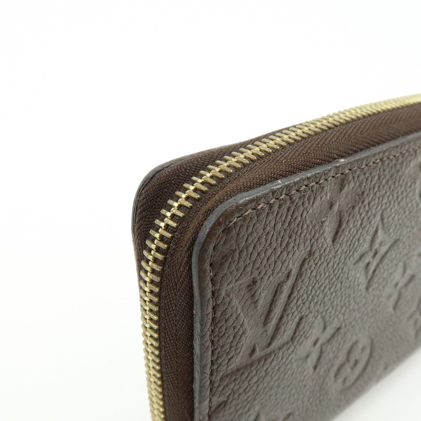 Louis Vuitton Monogram Empreinte Round Zippy Wallet Terre M60548