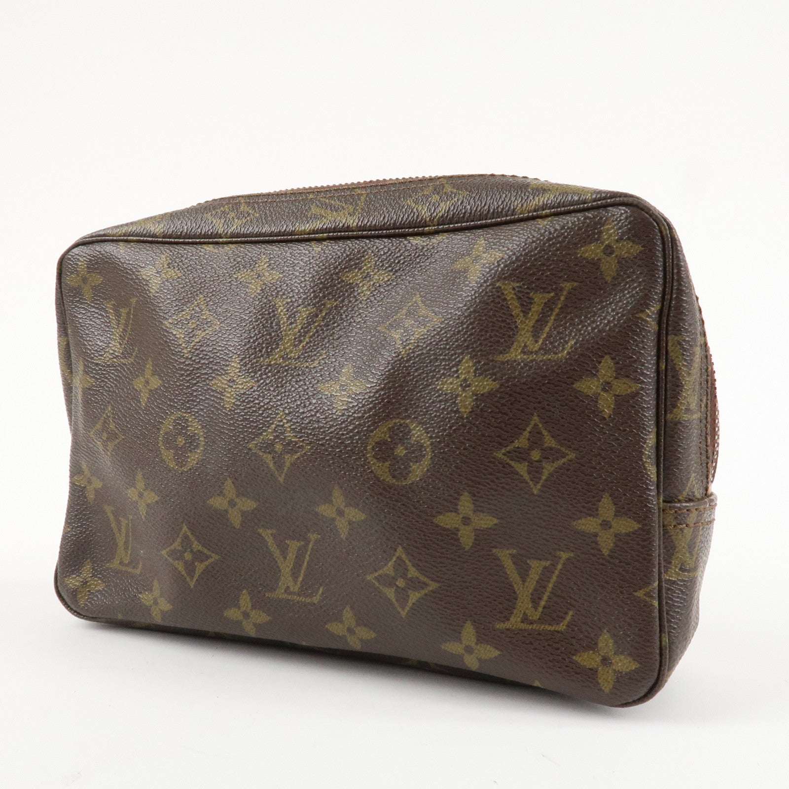 Louis Vuitton Monogram Trousse Toilette 23 Pouch Brown M47524 Used